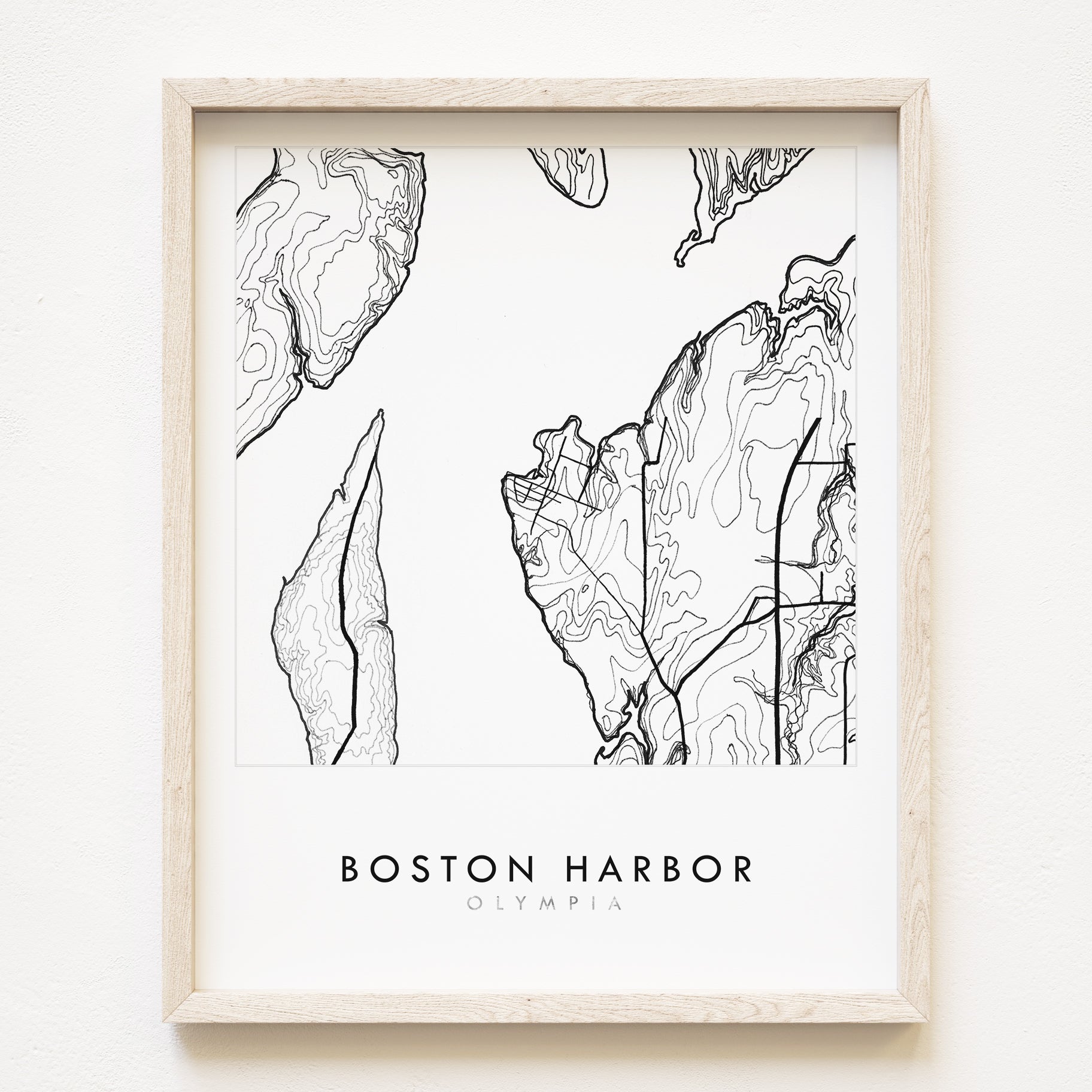 Boston Harbor OLYMPIA Washington Neighborhood Map: PRINT