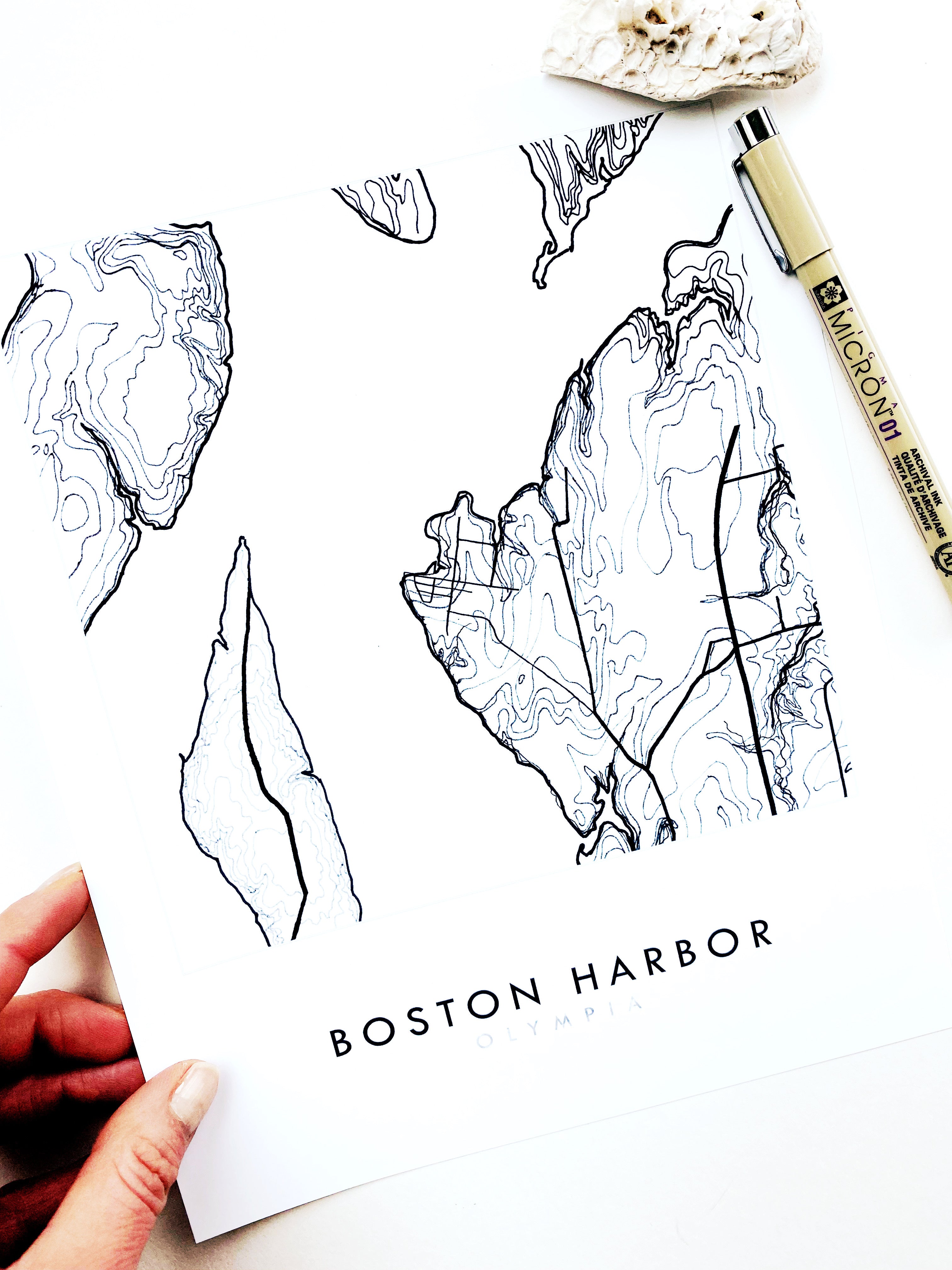 Boston Harbor OLYMPIA Washington Neighborhood Map: PRINT