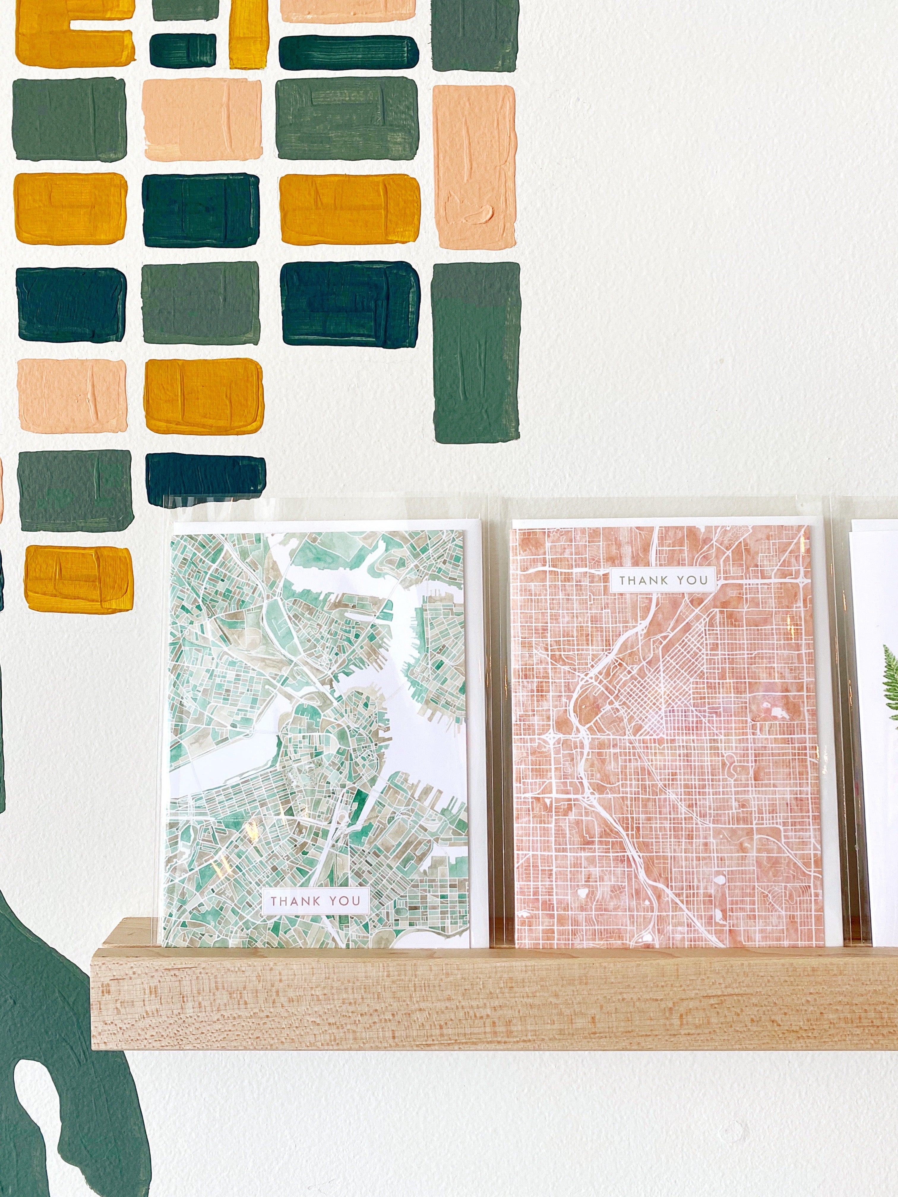 Customize YOUR CITY/PLACE Art Map: GREETING CARD: Wholesale Only