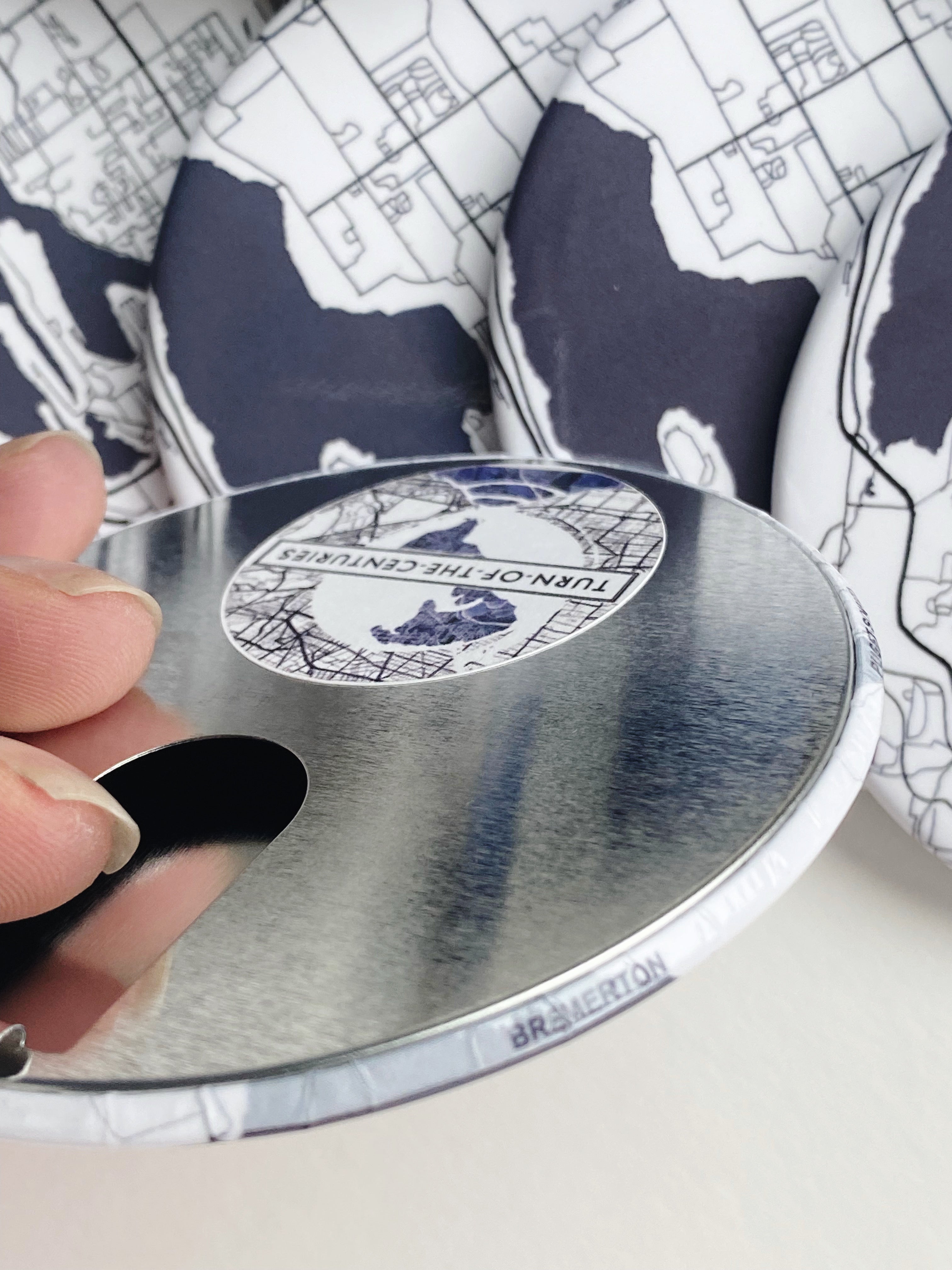 BREMERTON "Blueprint" Washington Map: ORNAMENT