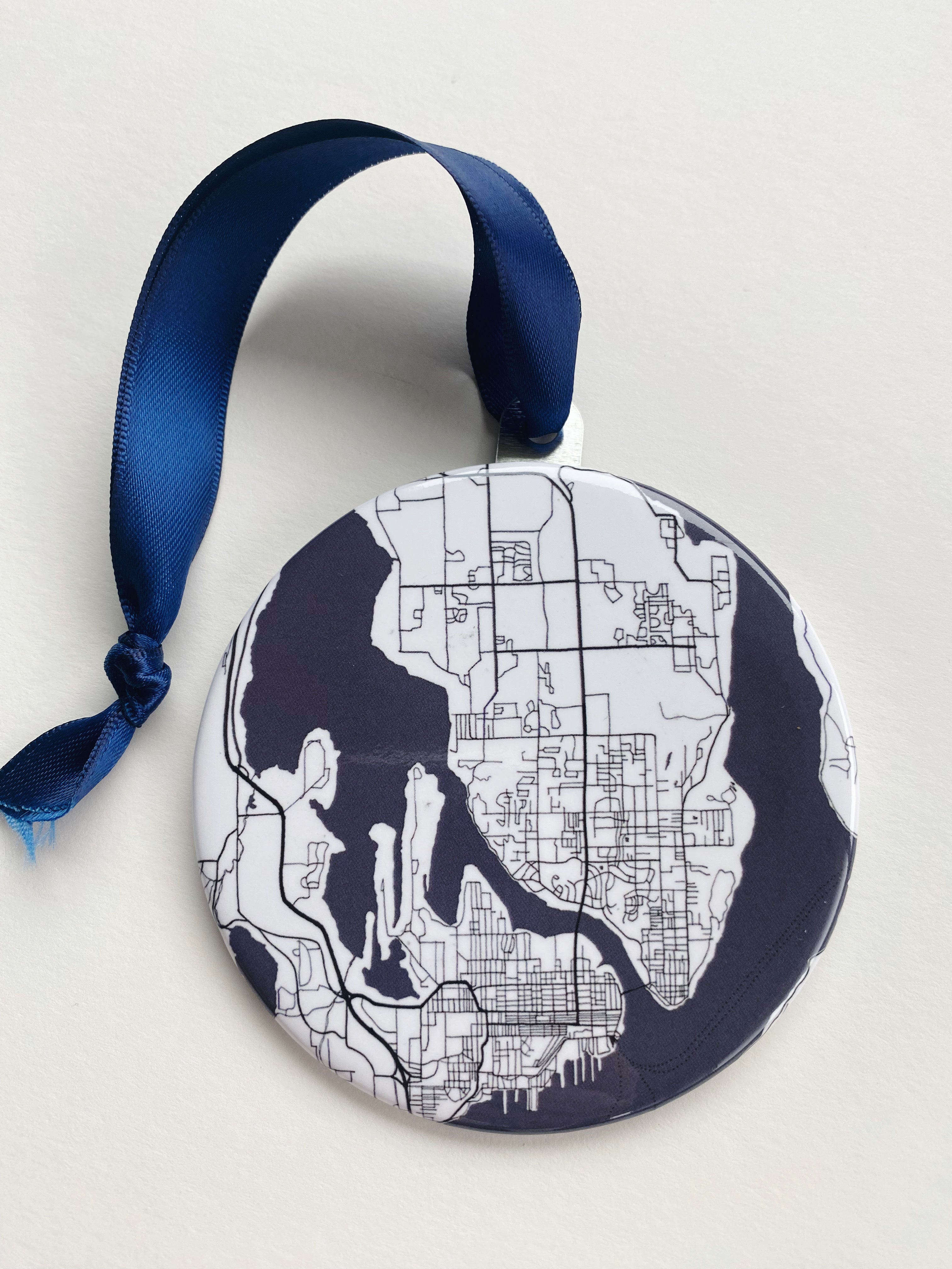 BREMERTON "Blueprint" Washington Map: ORNAMENT