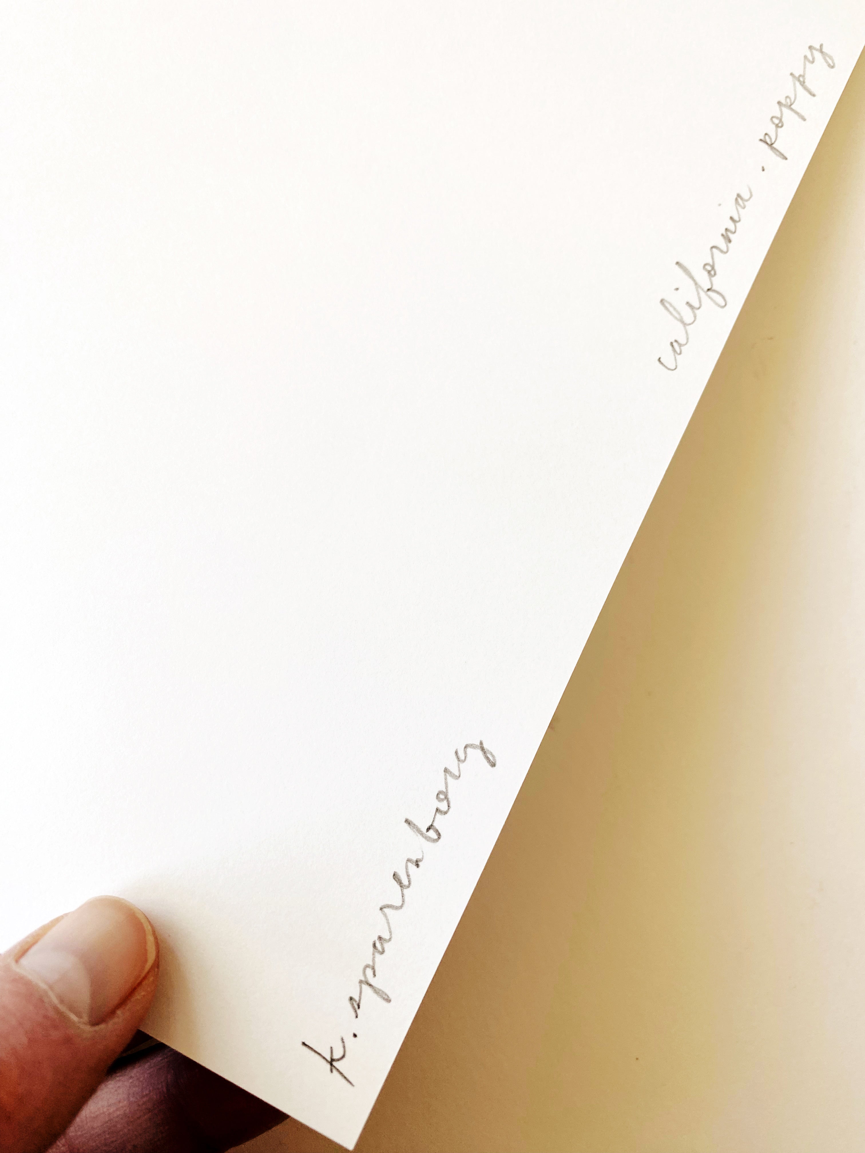 CALIFORNIA State Flower Map: California Poppy: PRINT