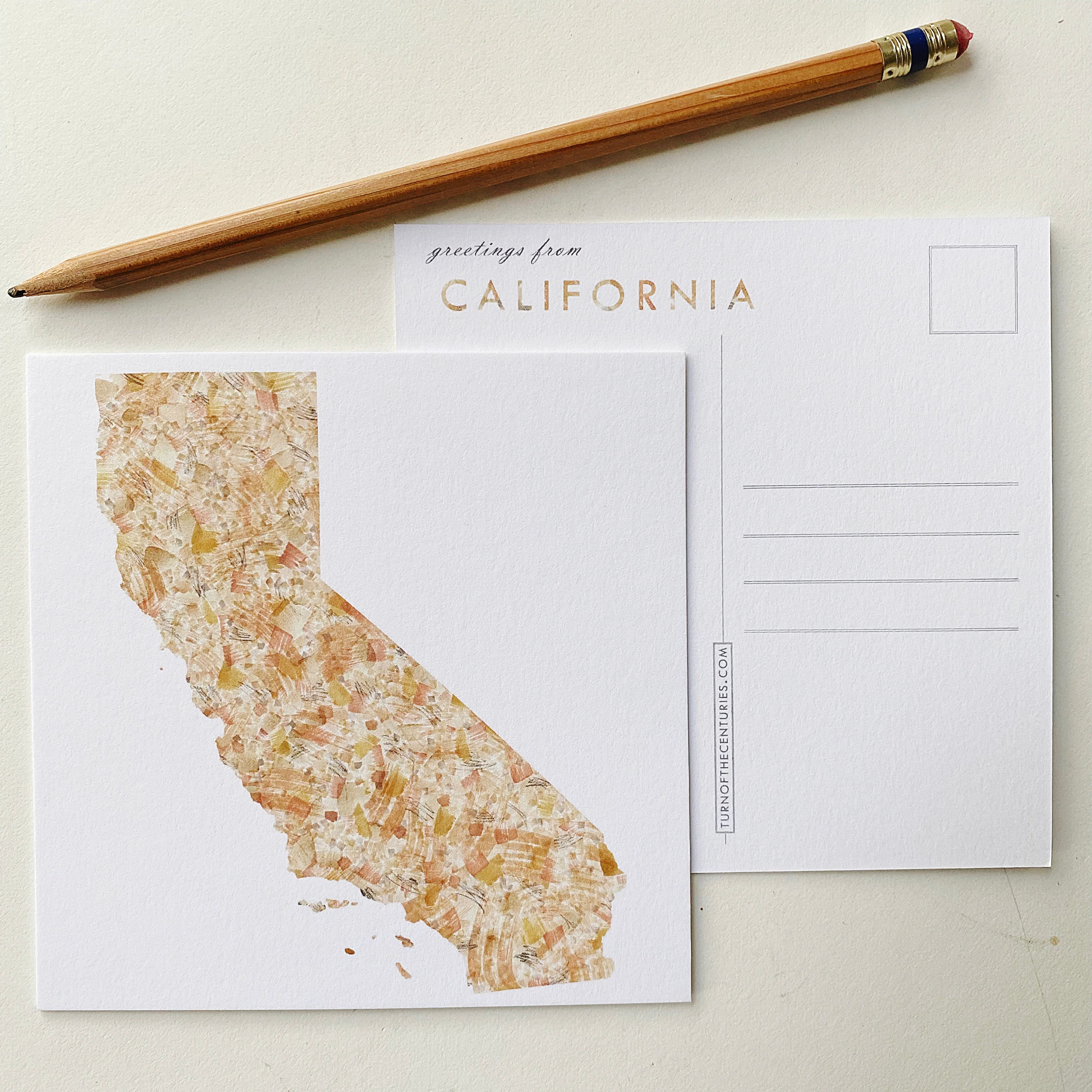 Customize YOUR CITY/PLACE Art Map: Square POSTCARD: Wholesale Only