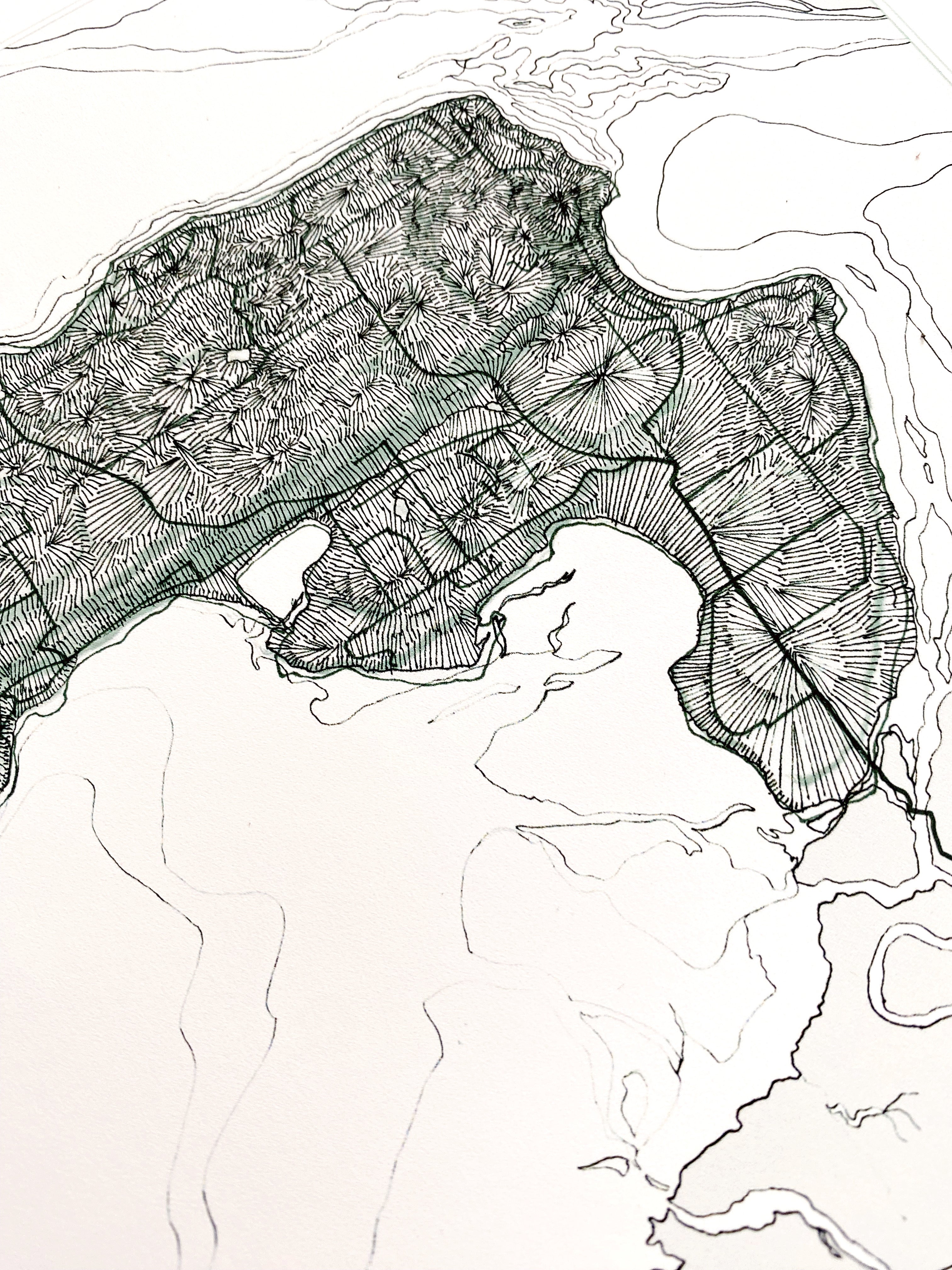 CAMANO ISLAND Washington "Sound Shores" Land + Water Map: PRINT
