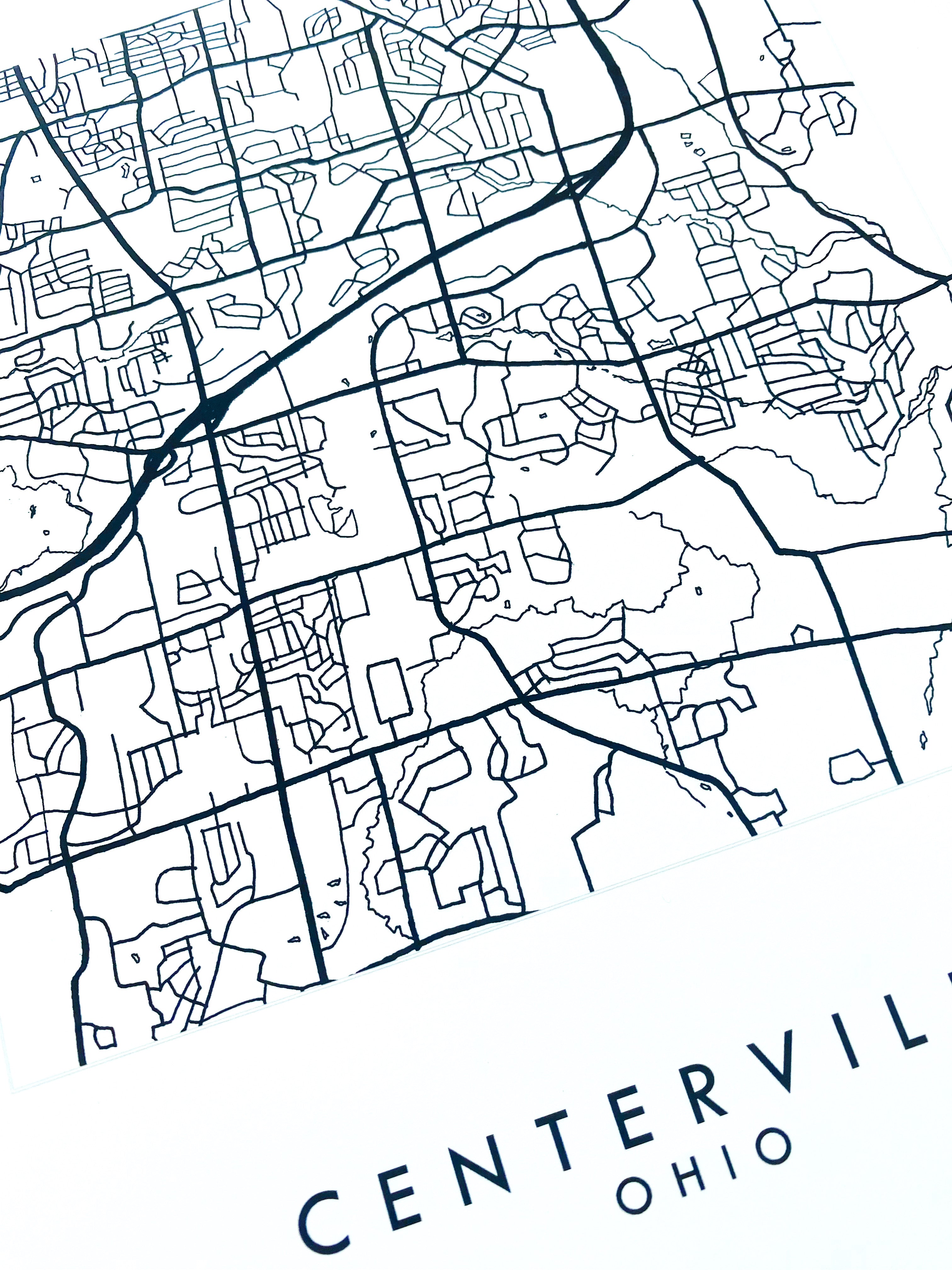 CENTERVILLE City Lines Street: PRINT