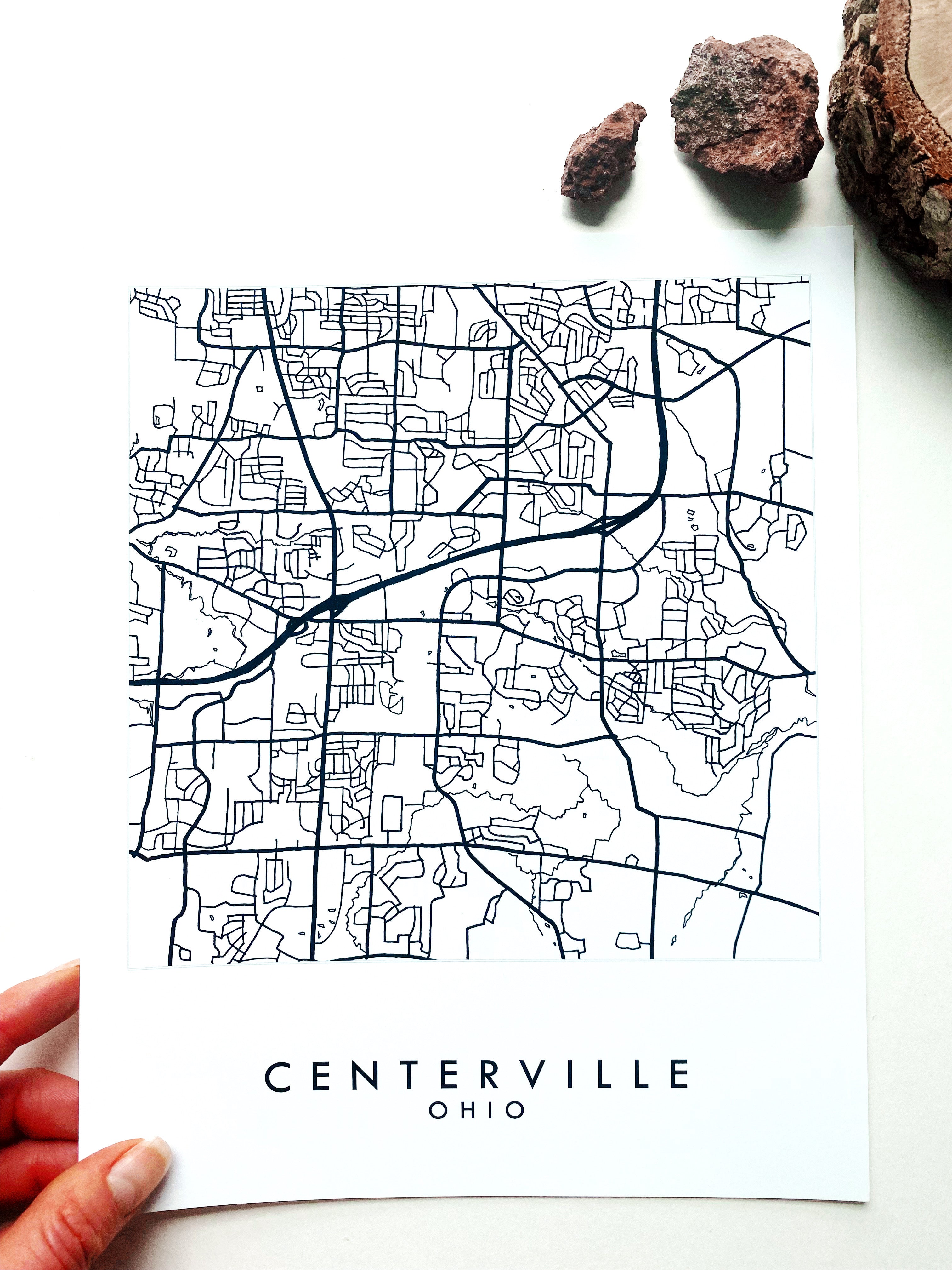 CENTERVILLE City Lines Street: PRINT