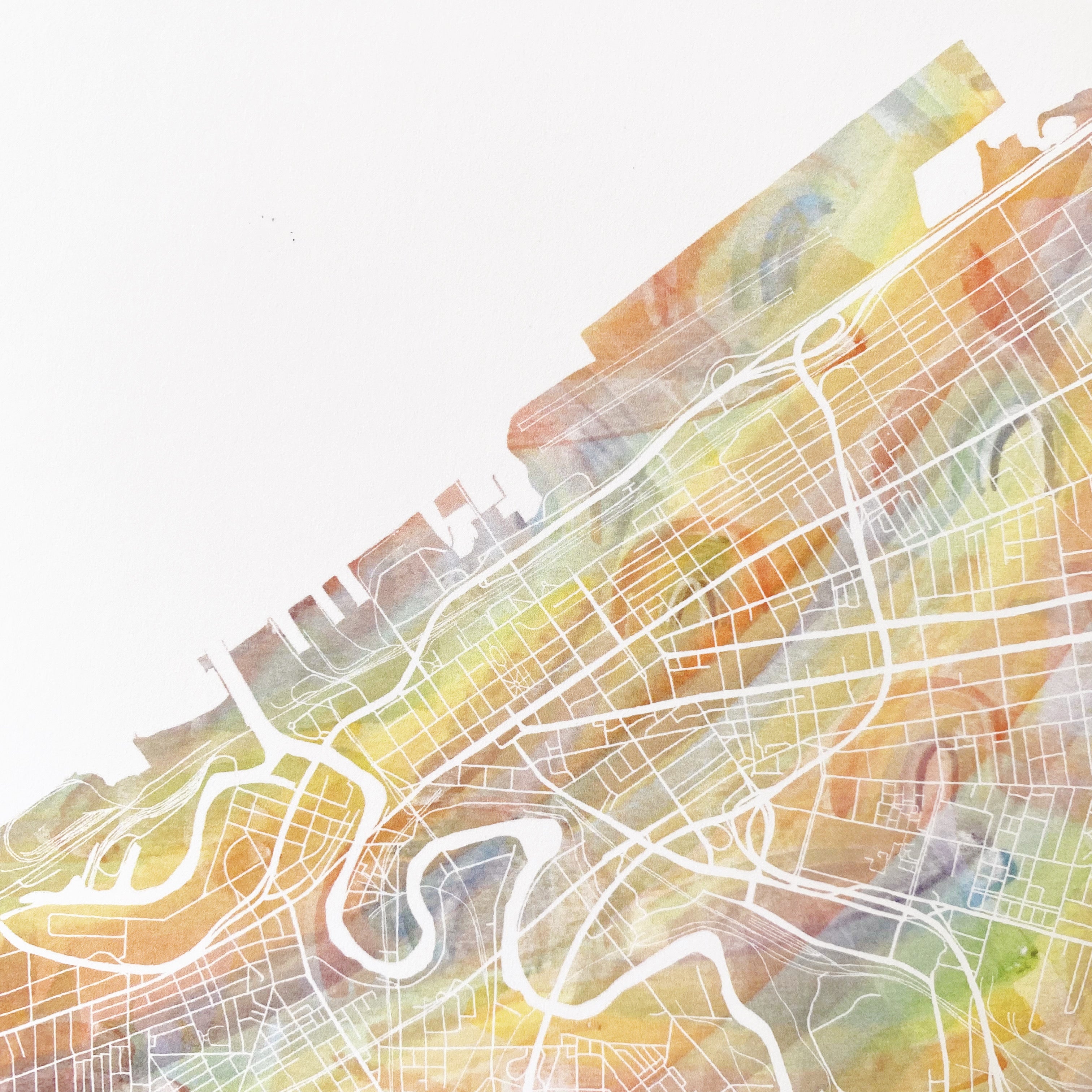 Custom YOUR CITY: Rainbow PRIDE Map: PRINT: Wholesale Only