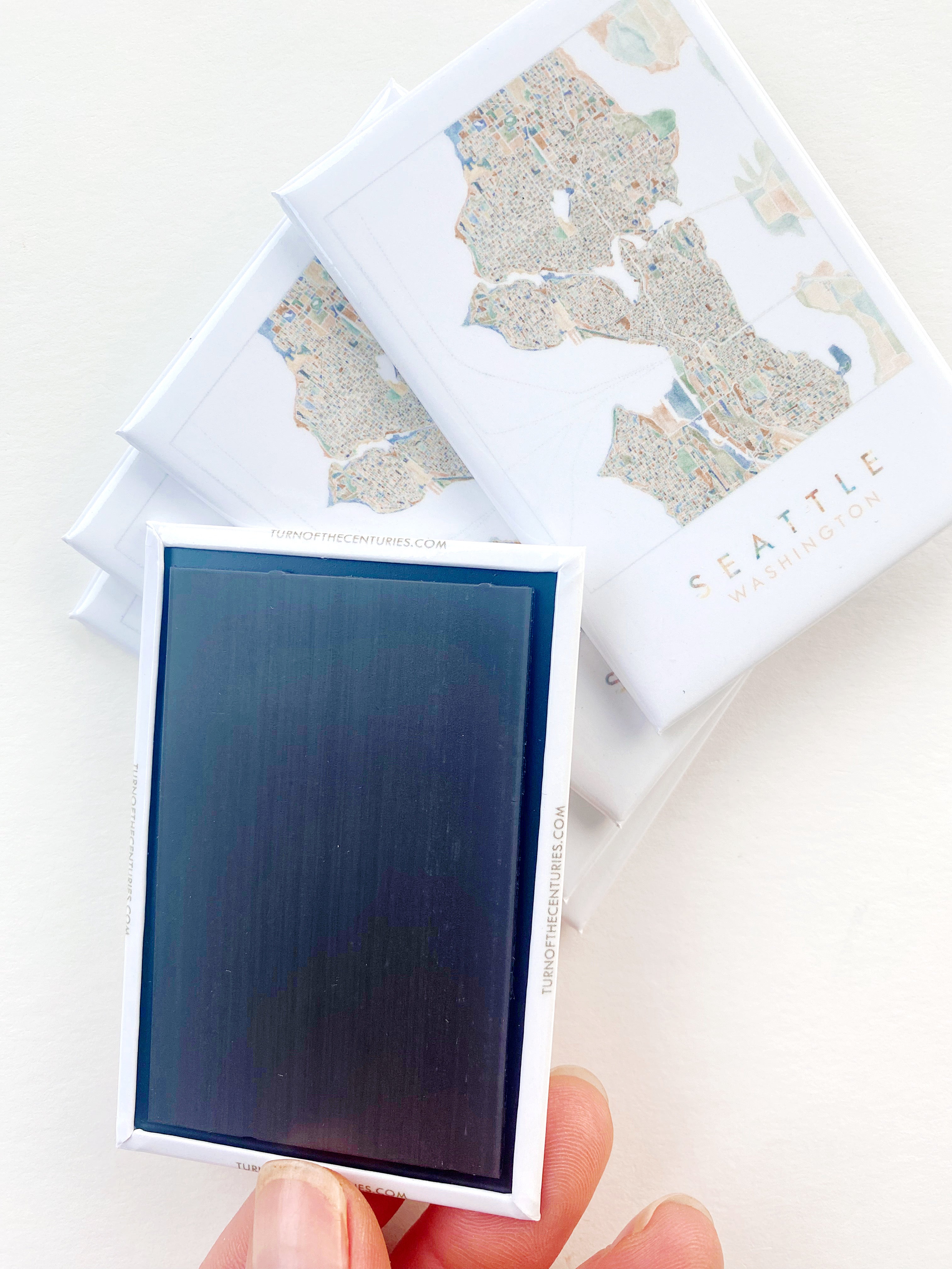 ColorFULL SEATTLE Washington Watercolor Map: MAGNET