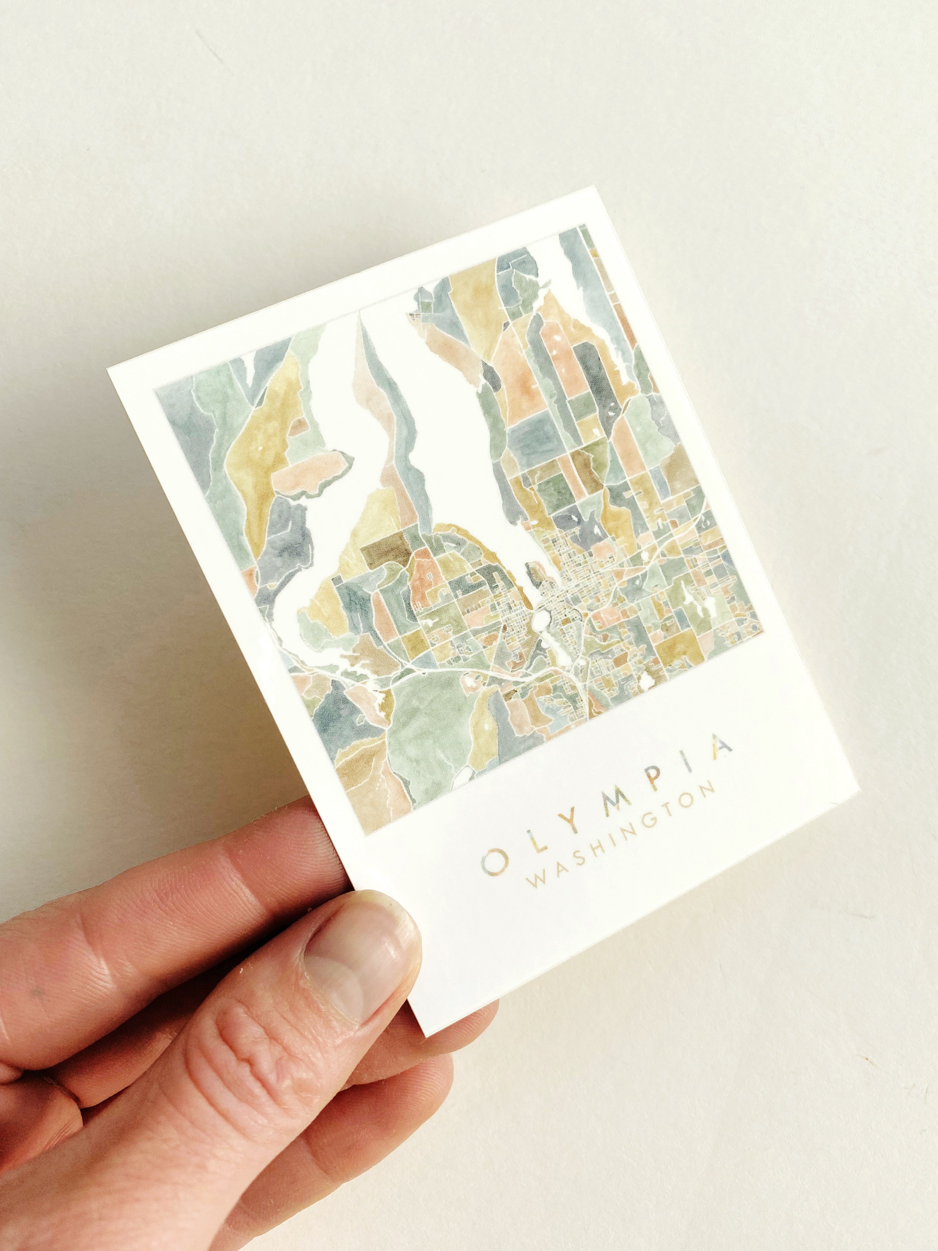 Customize YOUR CITY/PLACE Art Map: VINYL STICKER: Wholesale Only