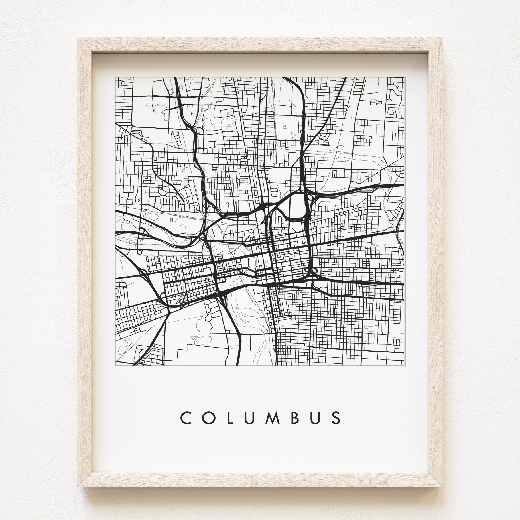 COLUMBUS City Lines Street: PRINT