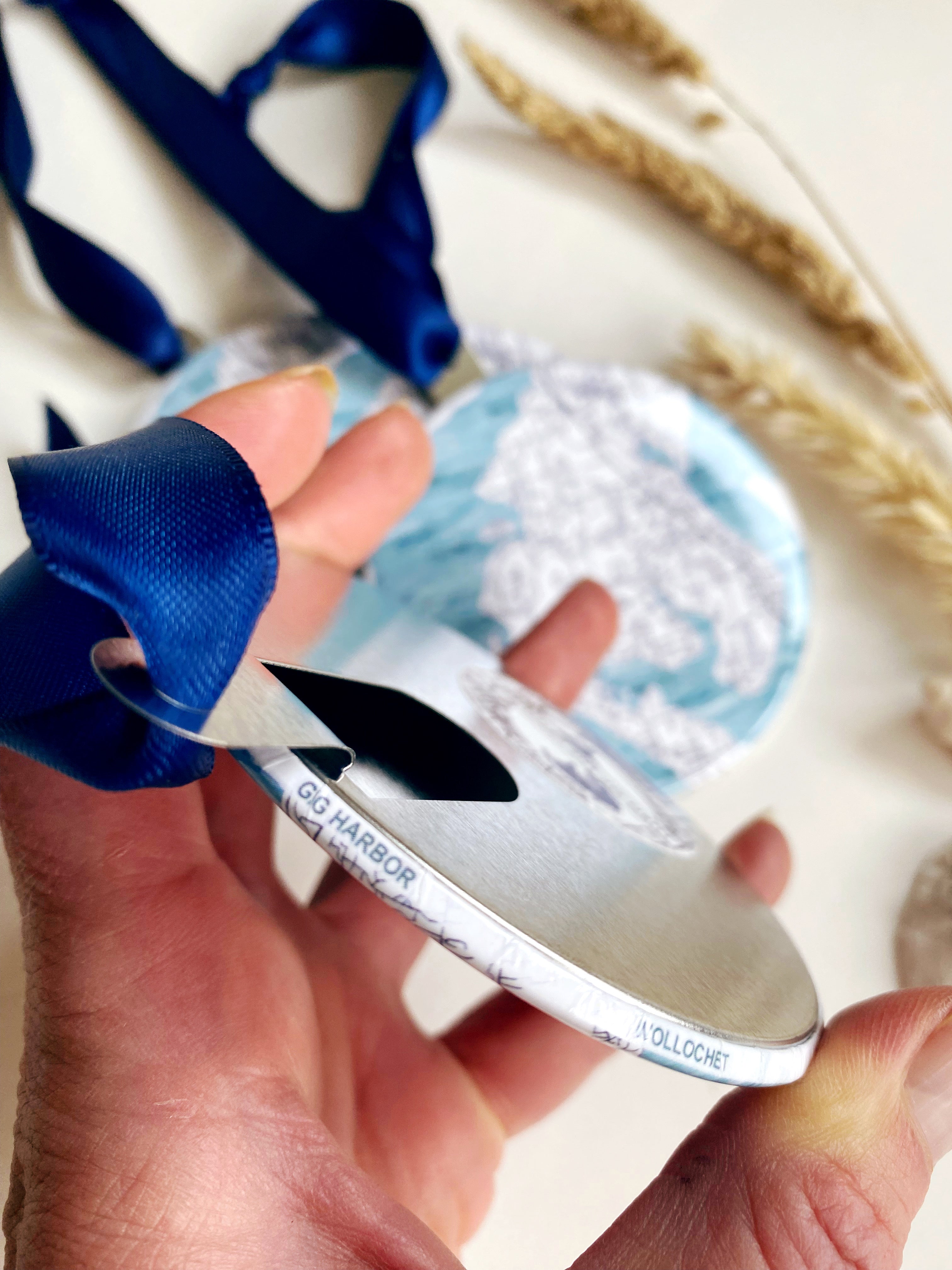 GIG HARBOR Washington Puget Sound Water Map: ORNAMENT