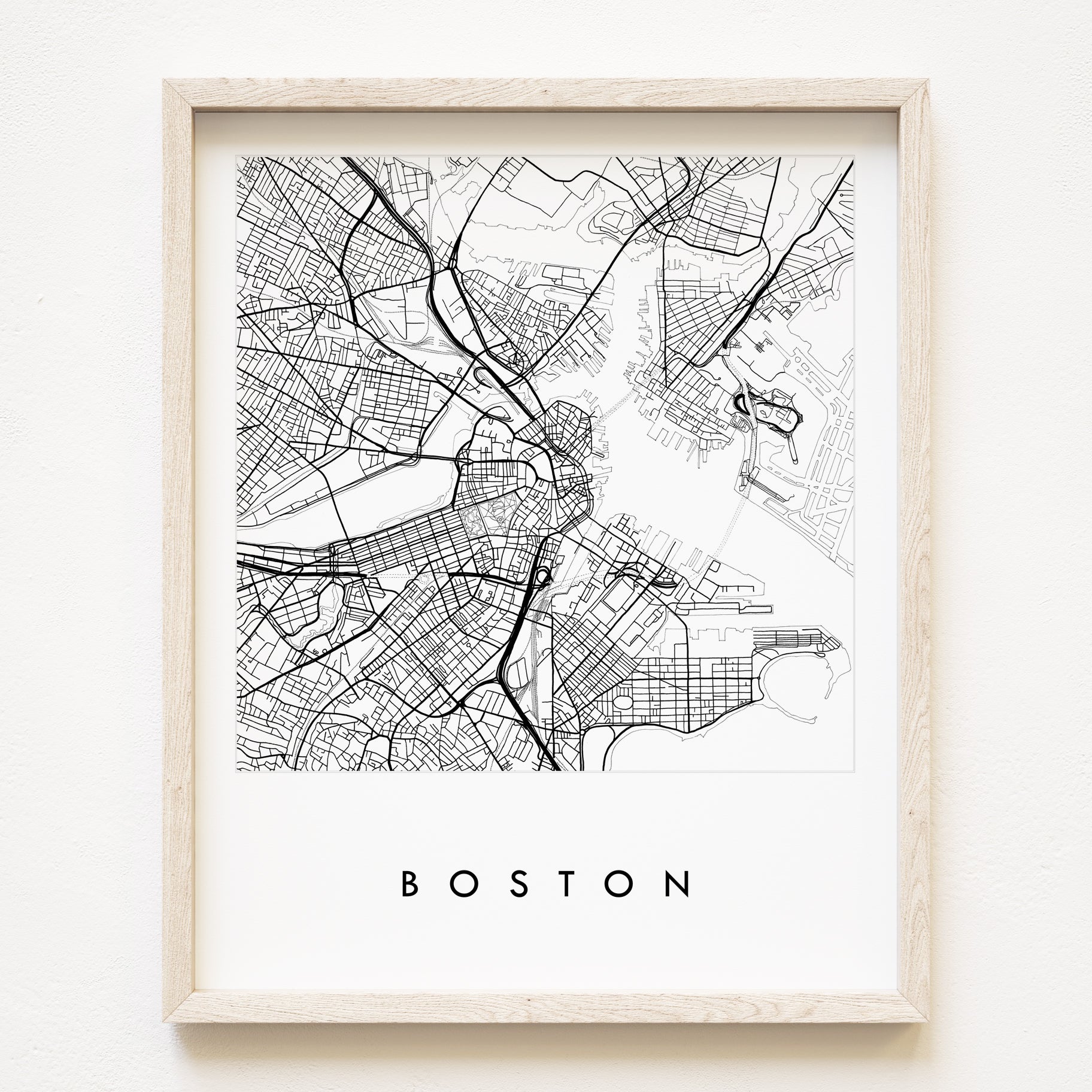 Greater BOSTON City Lines Map: PRINT