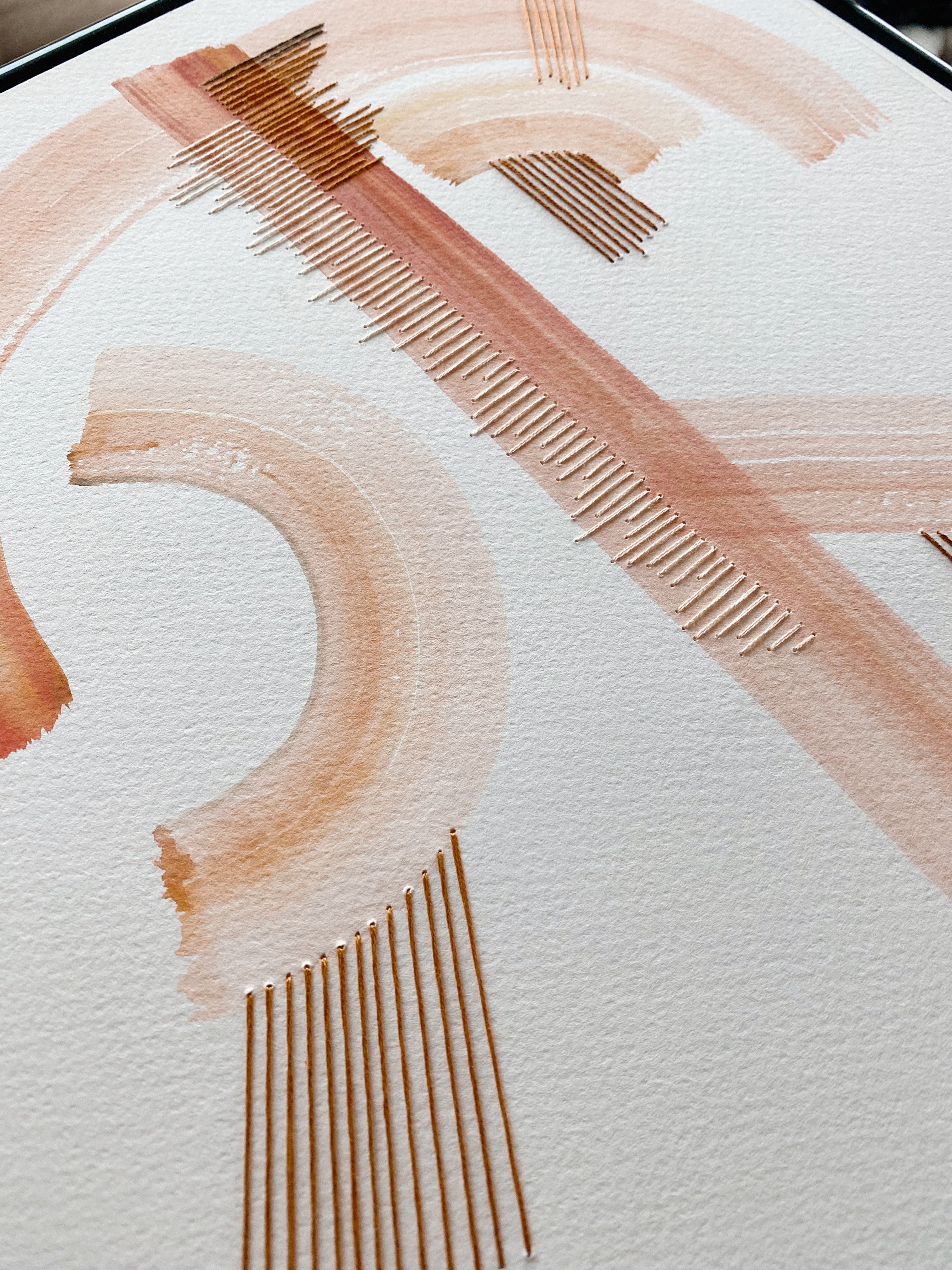 How Do We Get to Peace? Brush + Stitch no. 2