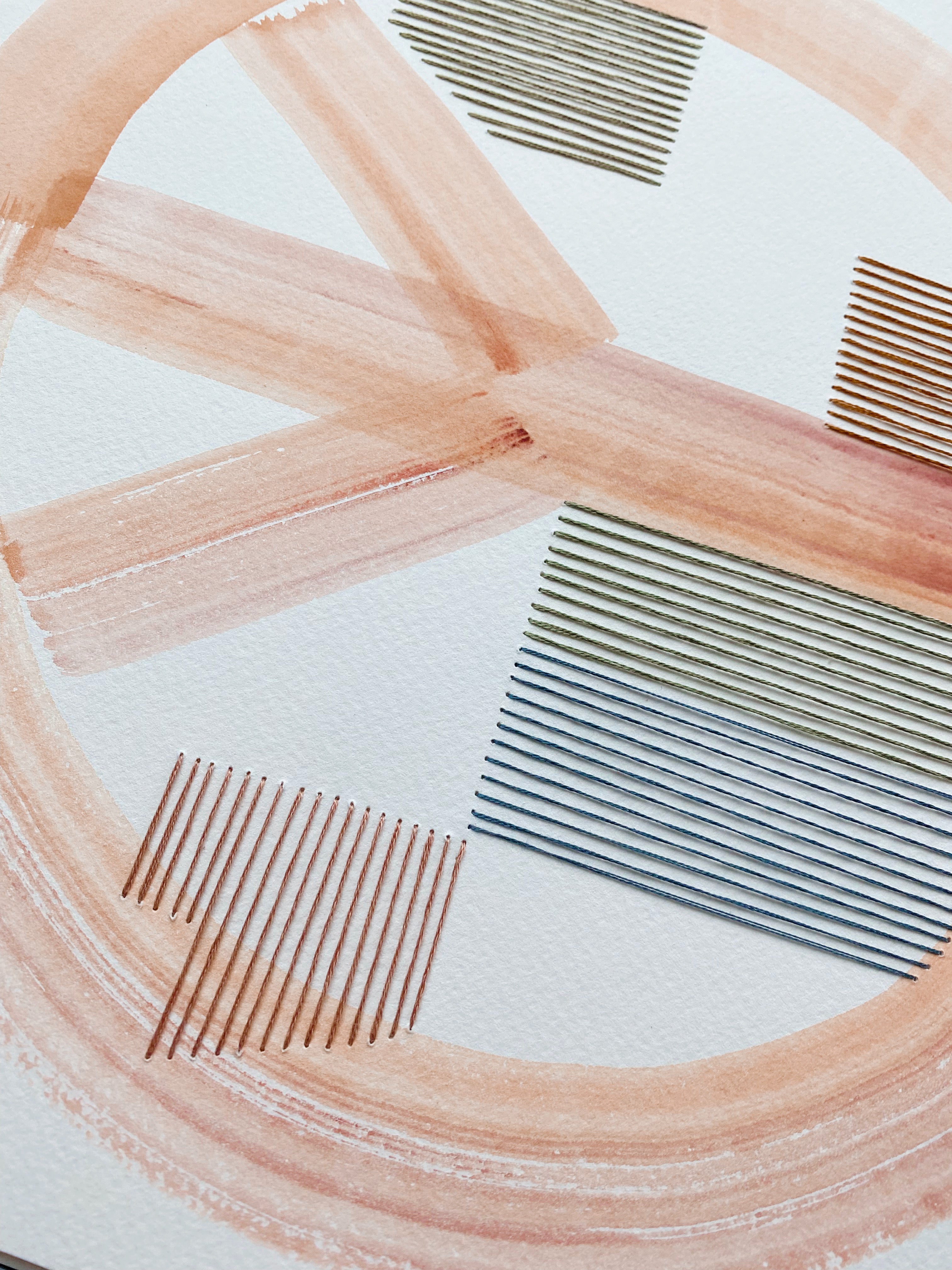 How Do We Get to Peace? Brush + Stitch no. 5