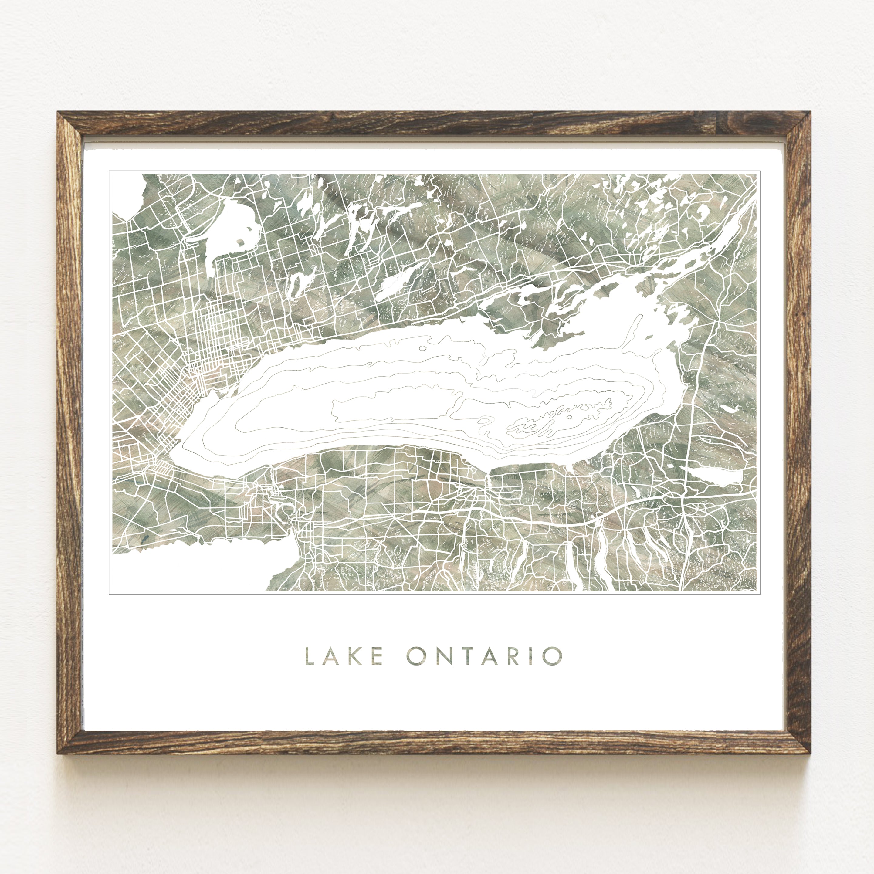 Custom YOUR NATURE SPOT: Topographical Art Map: PRINT: Wholesale Only