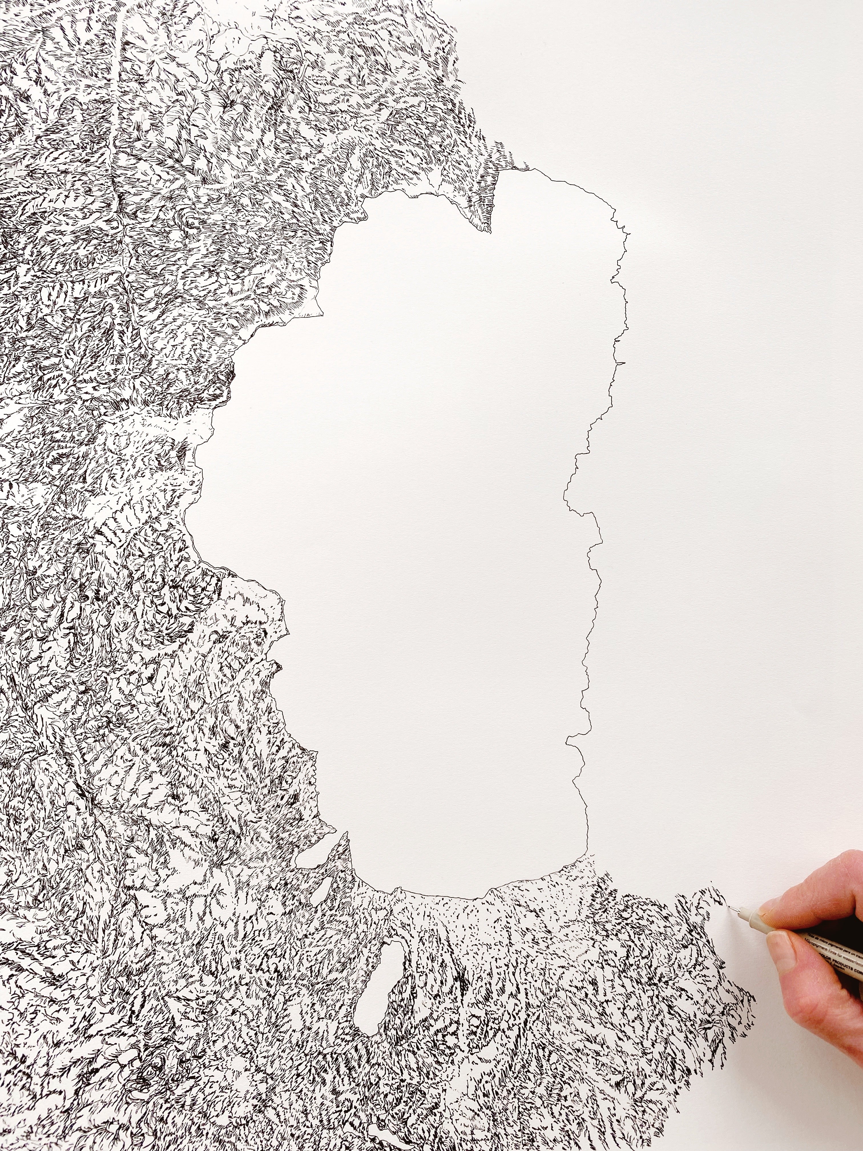 LAKE TAHOE - Mount Tallac Scene + Map - Standard Postcard