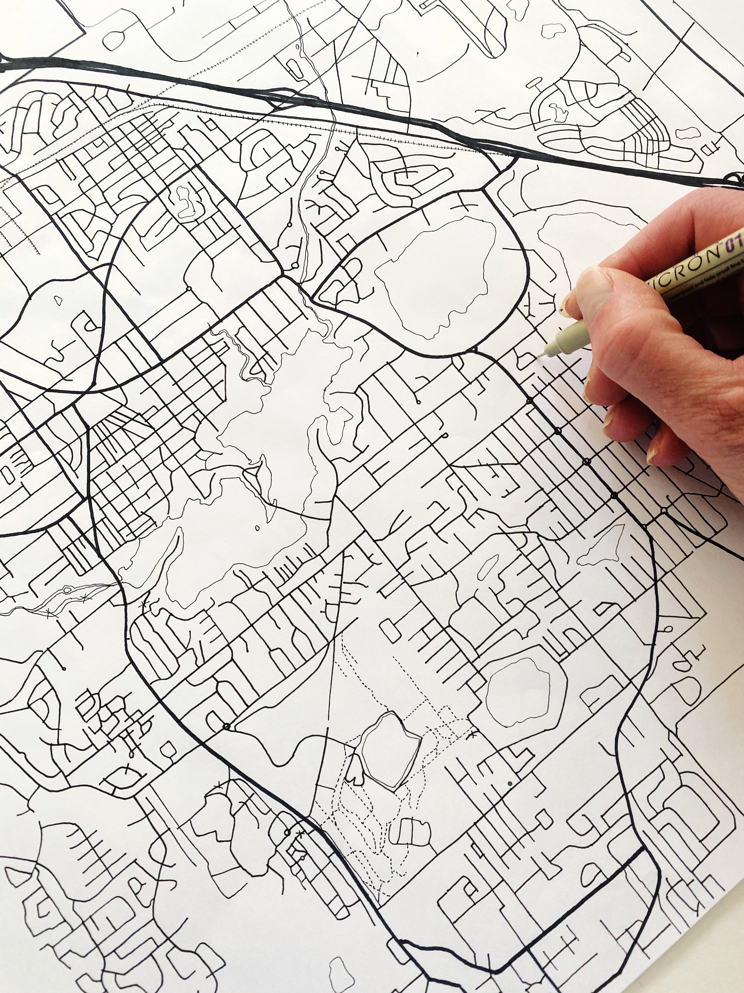 LAKEWOOD Washington City Lines Map: PRINT