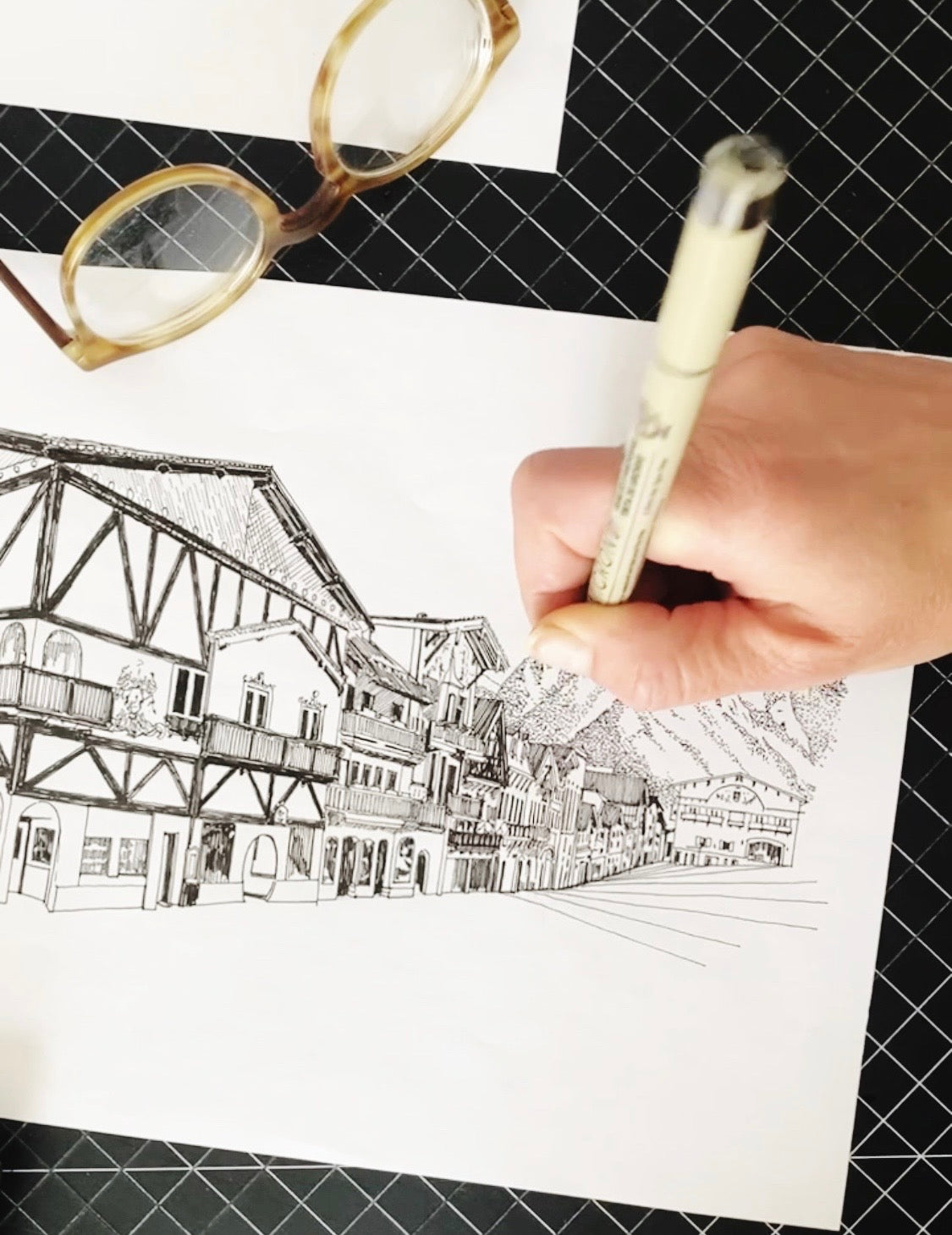 LEAVENWORTH Washington "Then and Now": PRINT