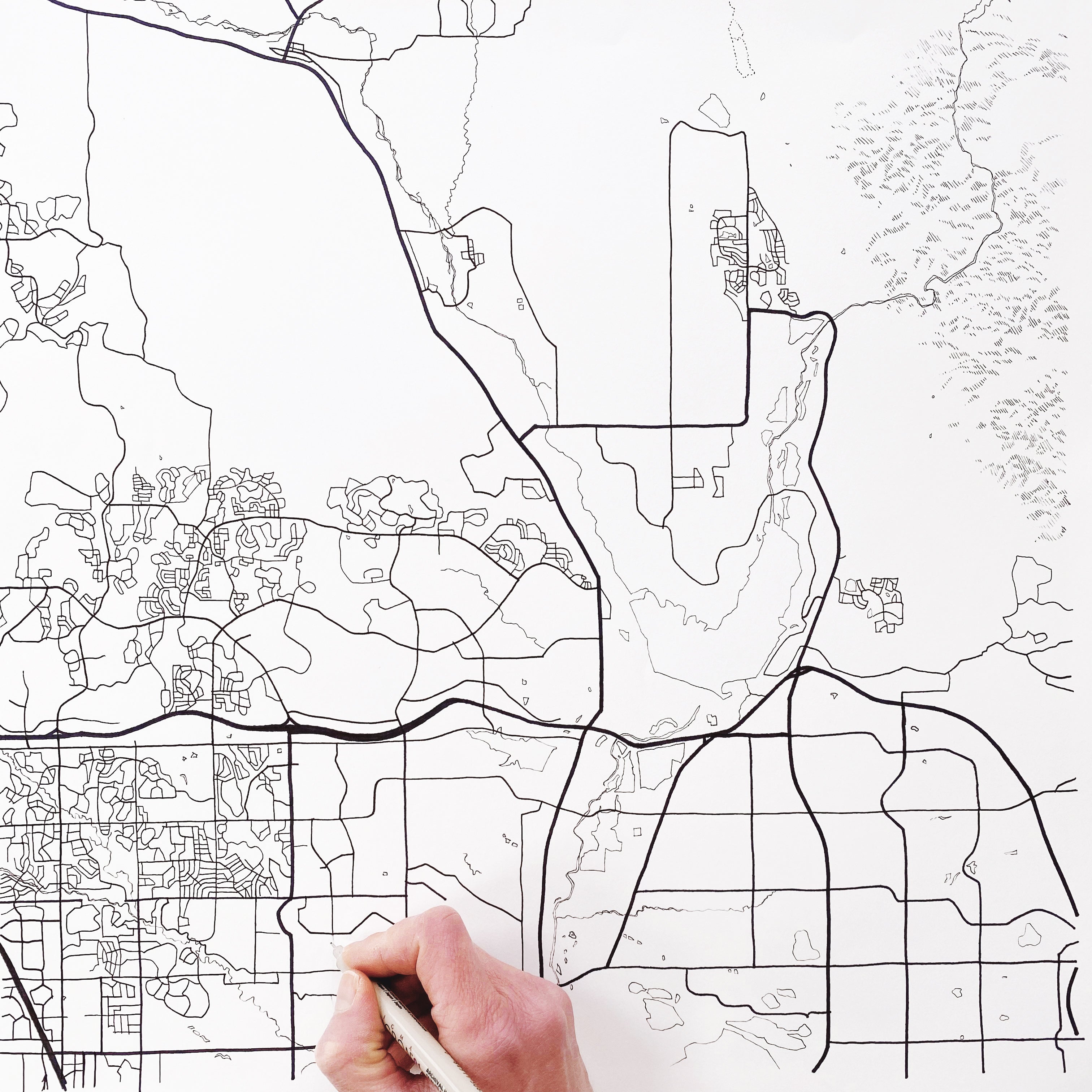 LITTLETON Colorado Urban Fabrics City Map: PRINT