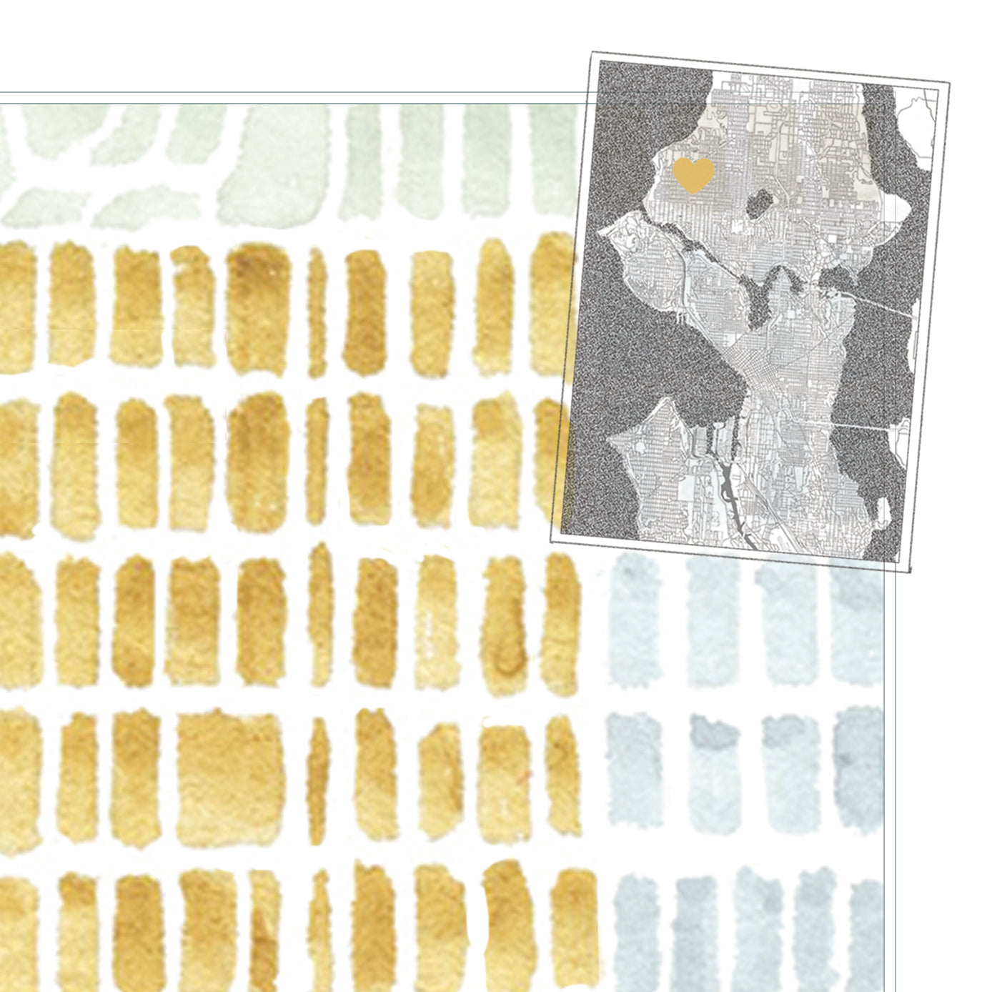 Loyal Heights SEATTLE Neighborhood Watercolor Map: PRINT