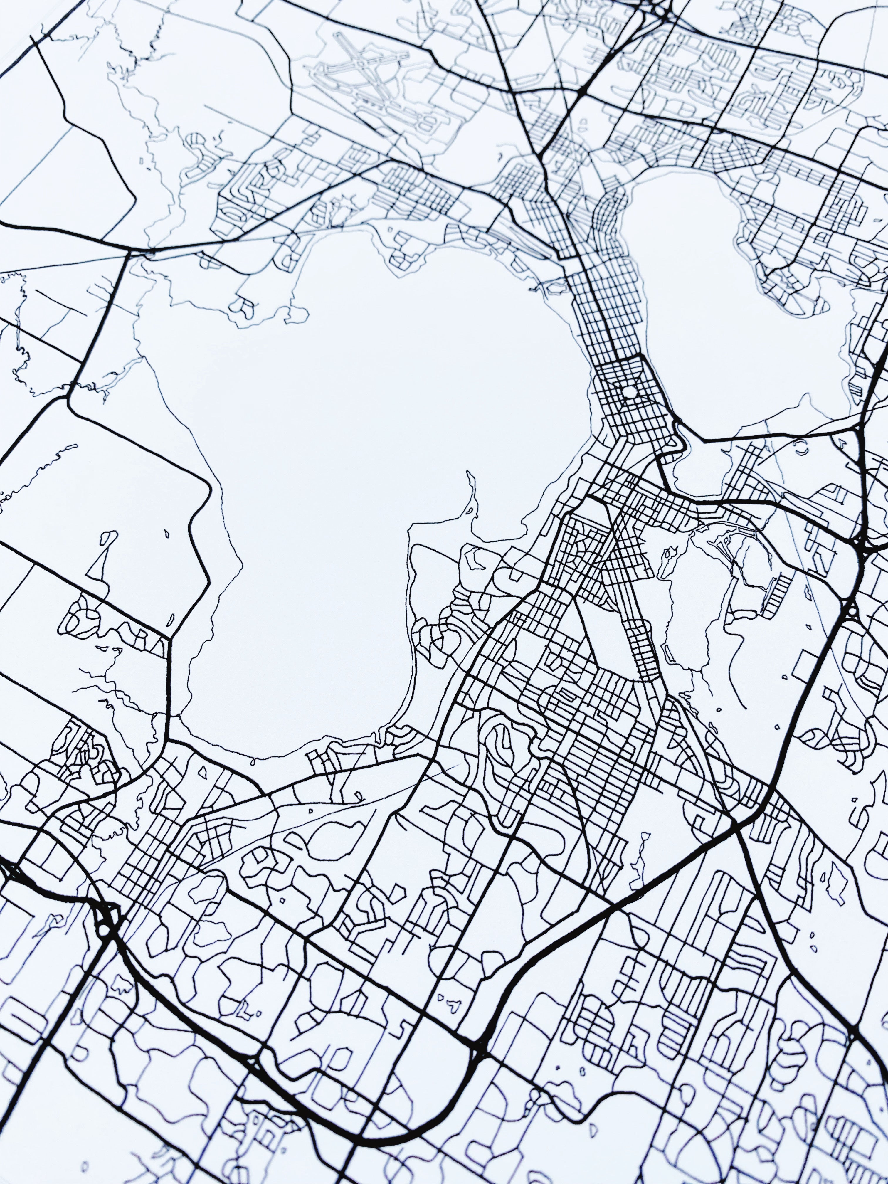 MADISON Wisconsin City Lines Map: PRINT