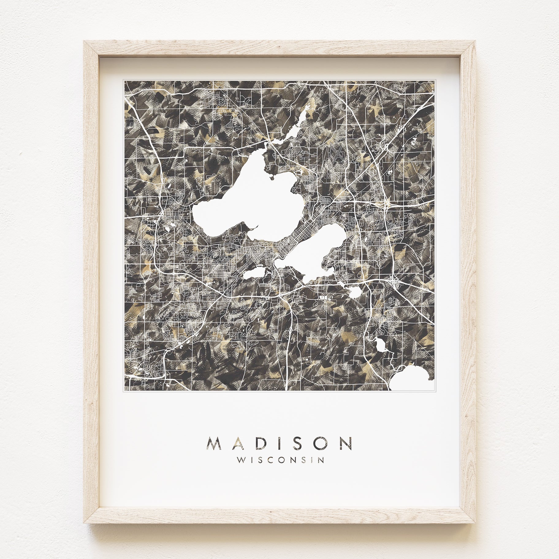 MADISON Wisconsin Urban Fabrics City Map: PRINT
