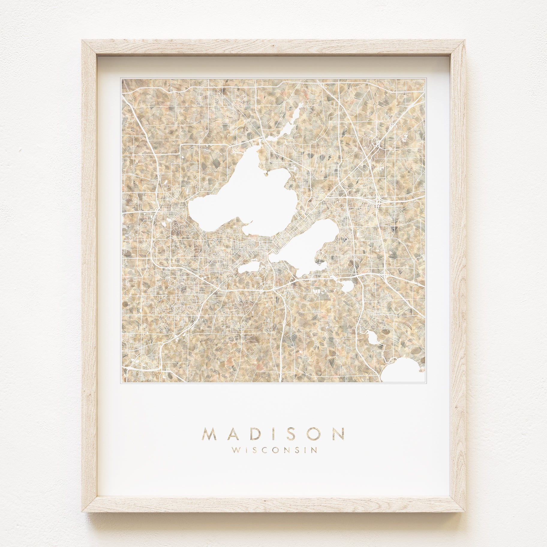 MADISON Wisconsin Urban Fabrics City Map: PRINT