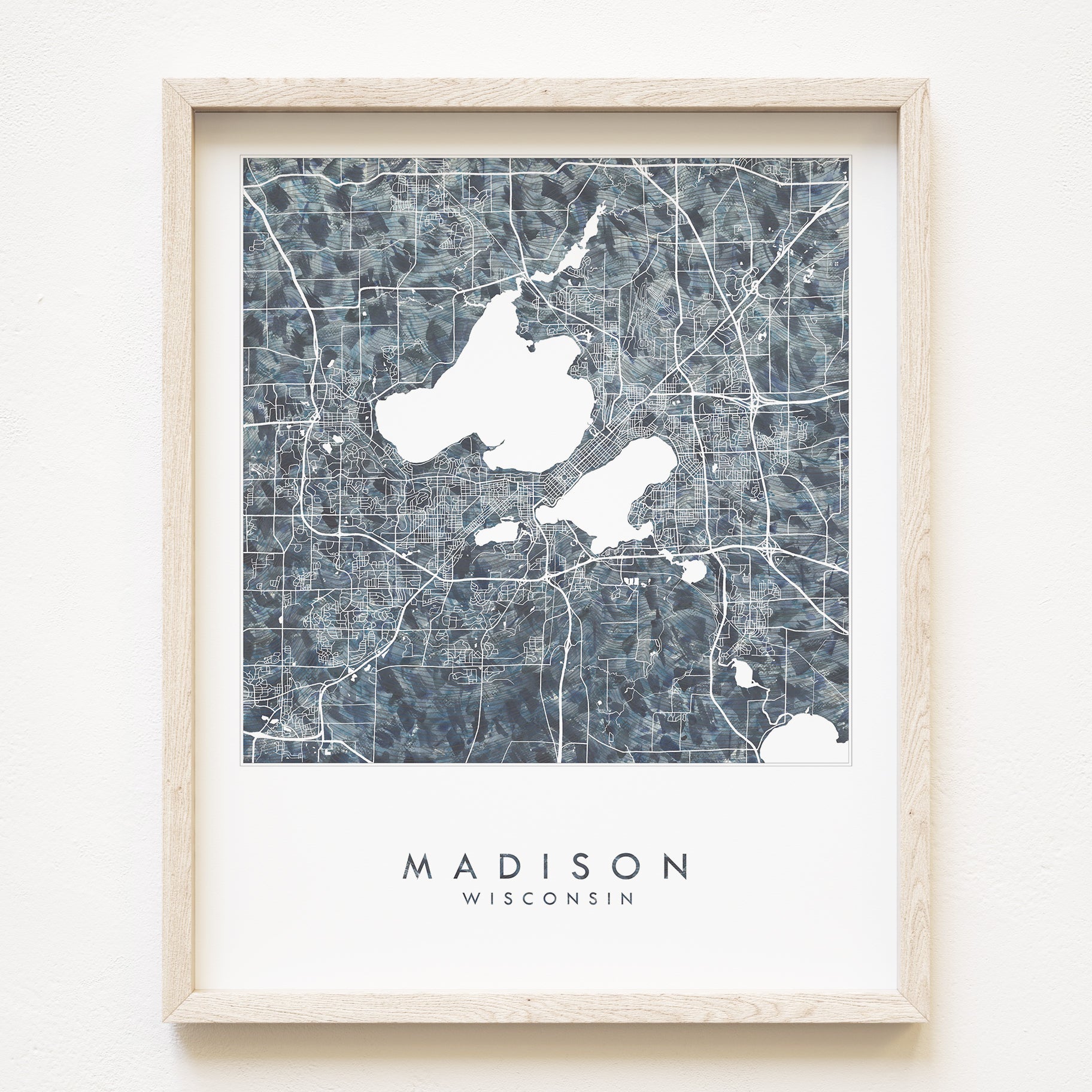 MADISON Wisconsin Urban Fabrics City Map: PRINT