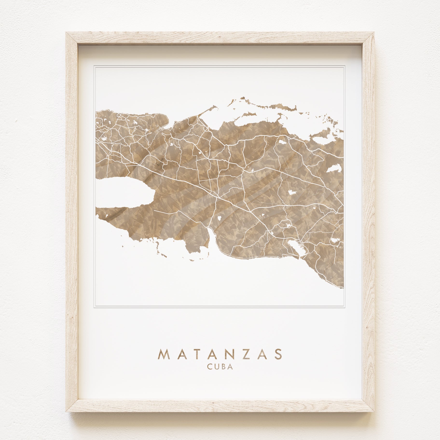 MATANZAS Cuba Watercolor Map: PRINT