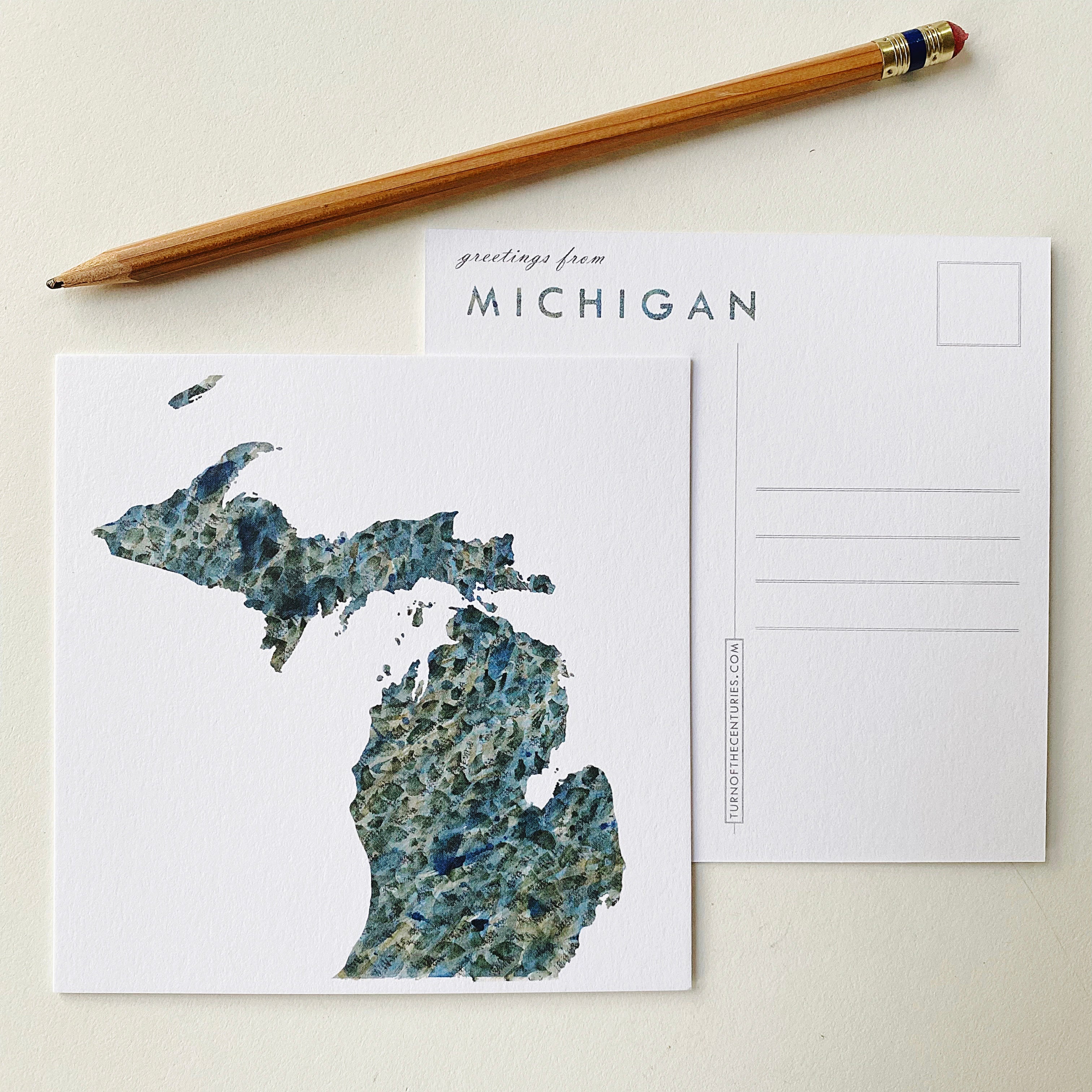 Customize YOUR CITY/PLACE Art Map: Square POSTCARD: Wholesale Only