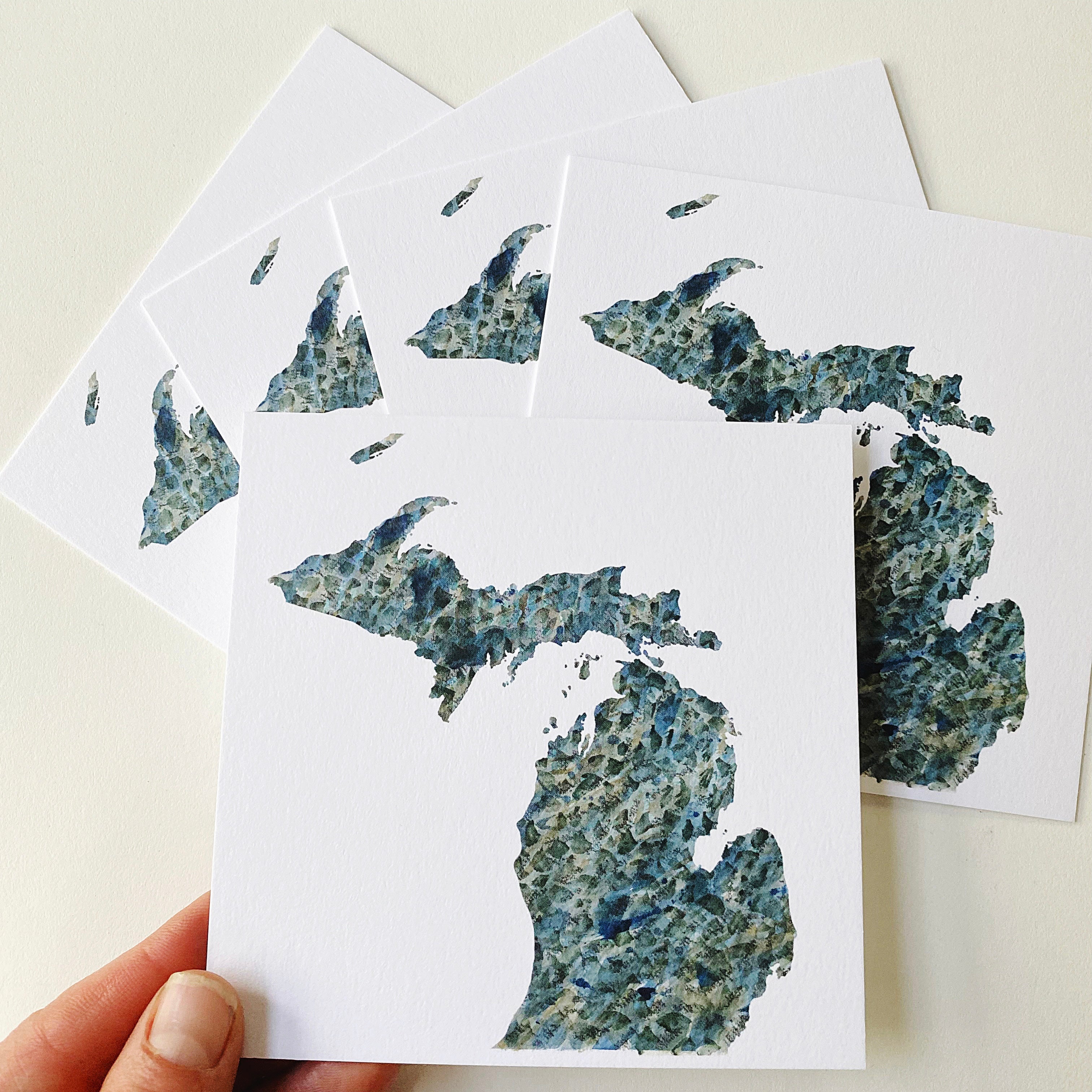 Customize YOUR CITY/PLACE Art Map: Square POSTCARD: Wholesale Only