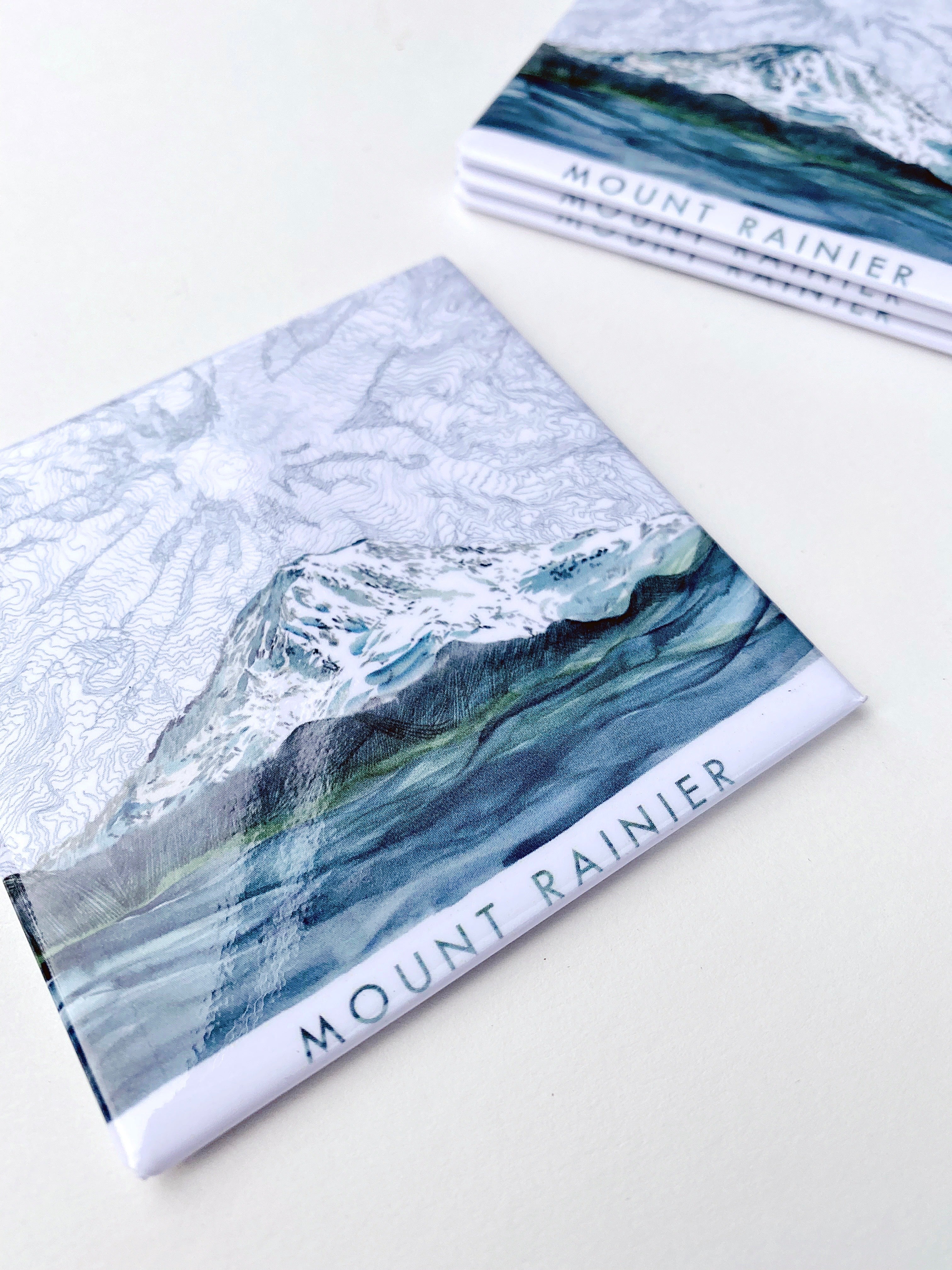 Mount Rainier Landscape + Topo Map: MAGNET