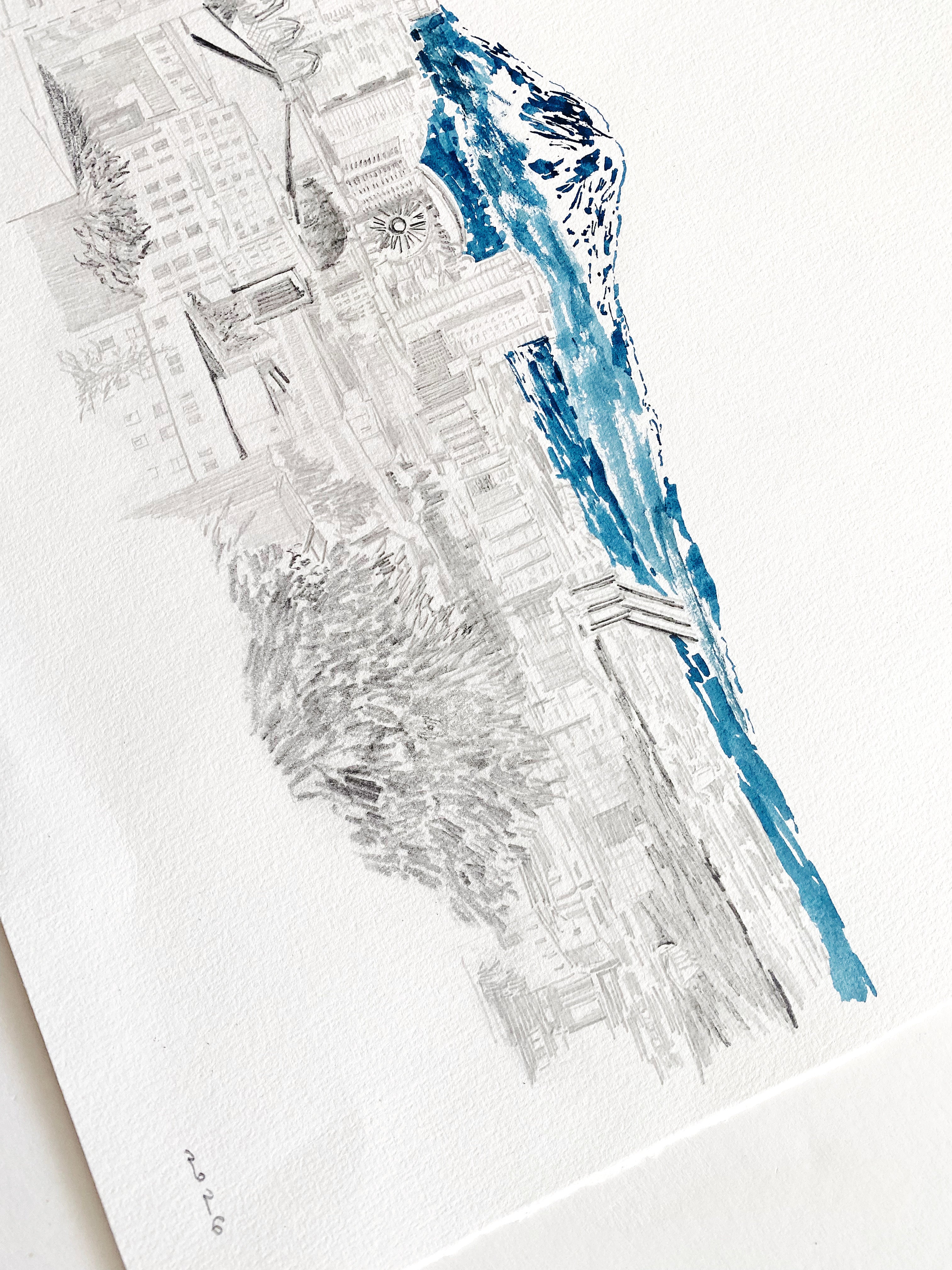 SEATTLE + TAHOMA / Mount Rainier, Washington USA Mountain Art