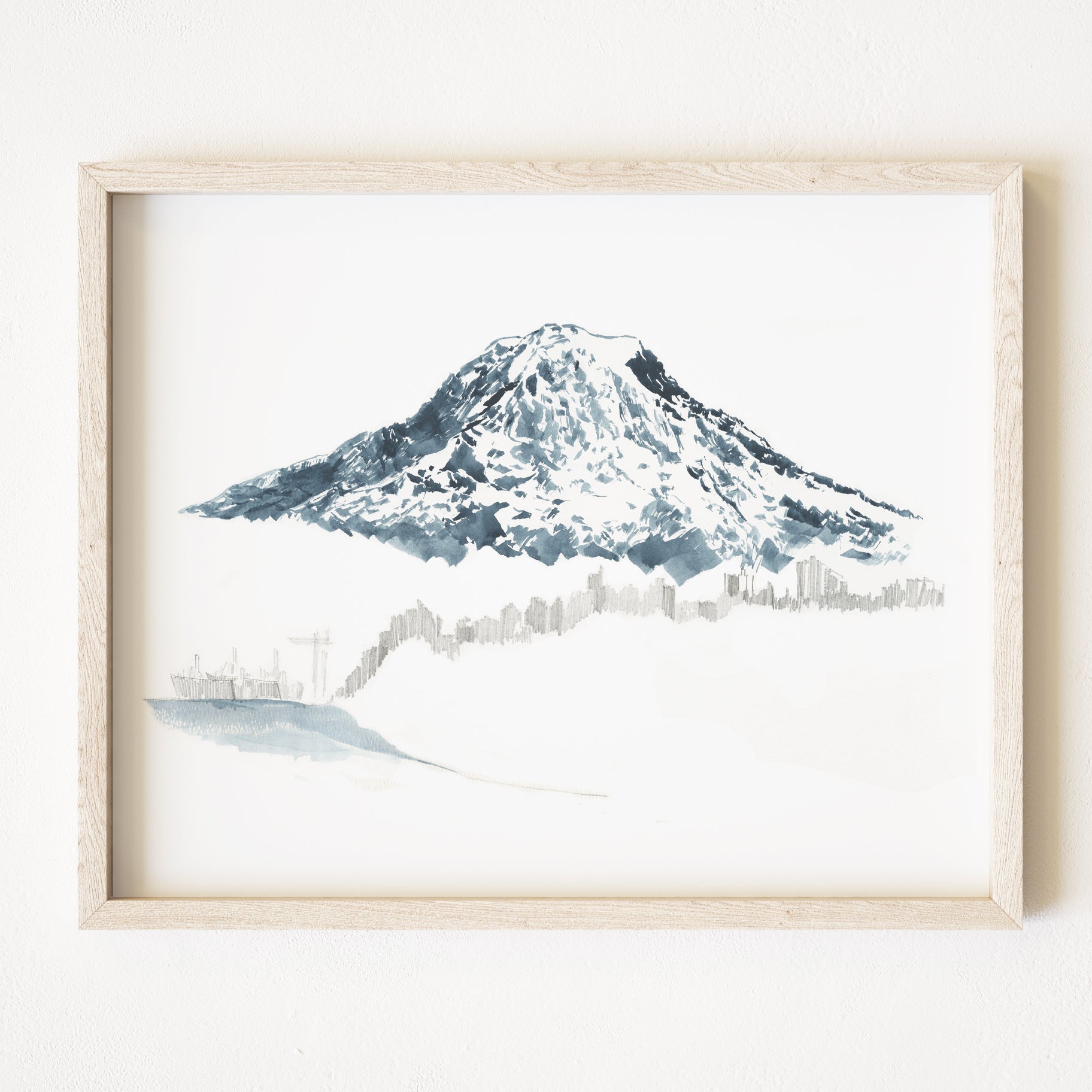 TACOMA + TAHOMA / Mount Rainier, Washington USA Mountain Art