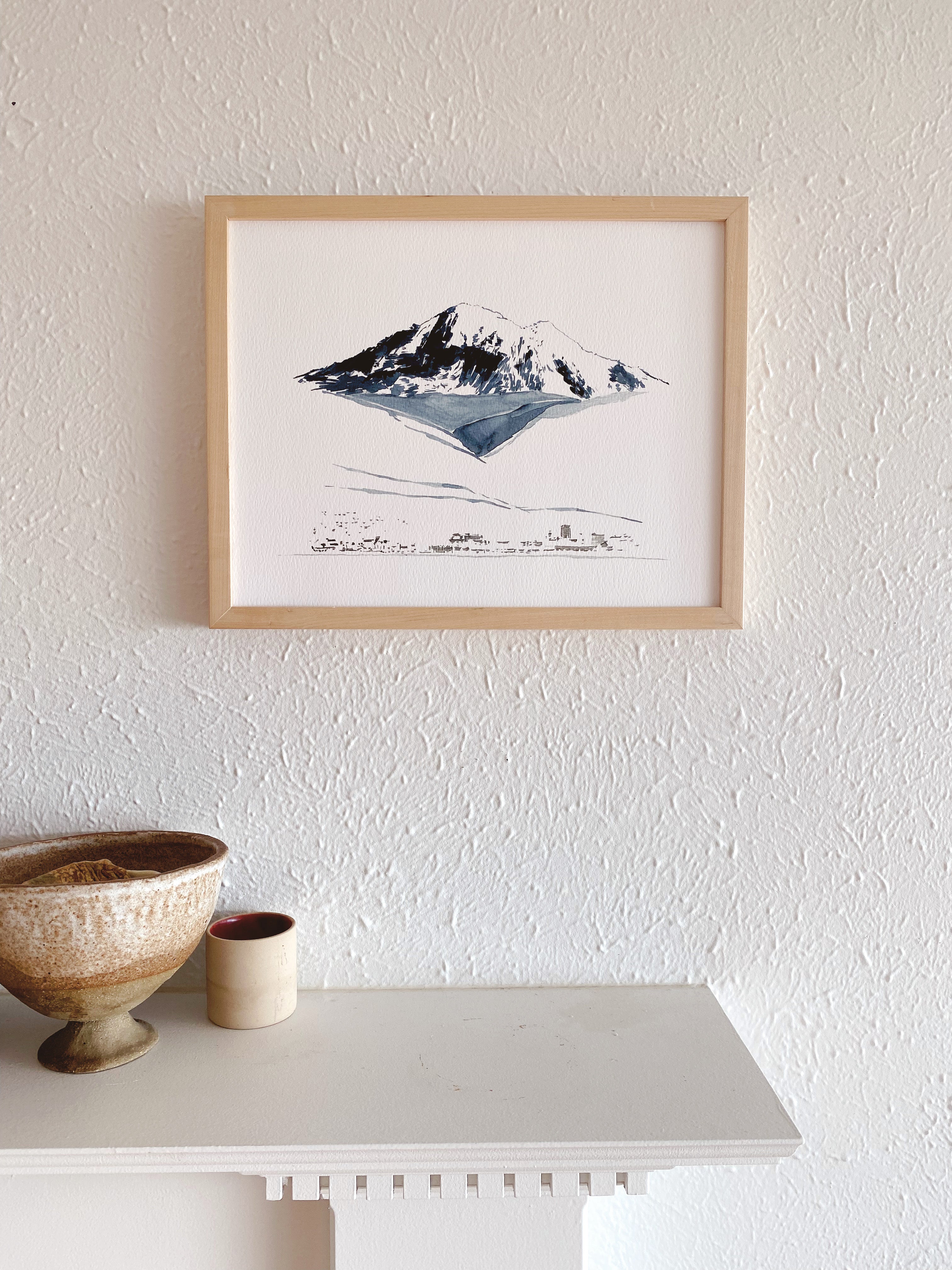 BAKER + BELLINGHAM / Mount Baker, Washington USA Mountain Art