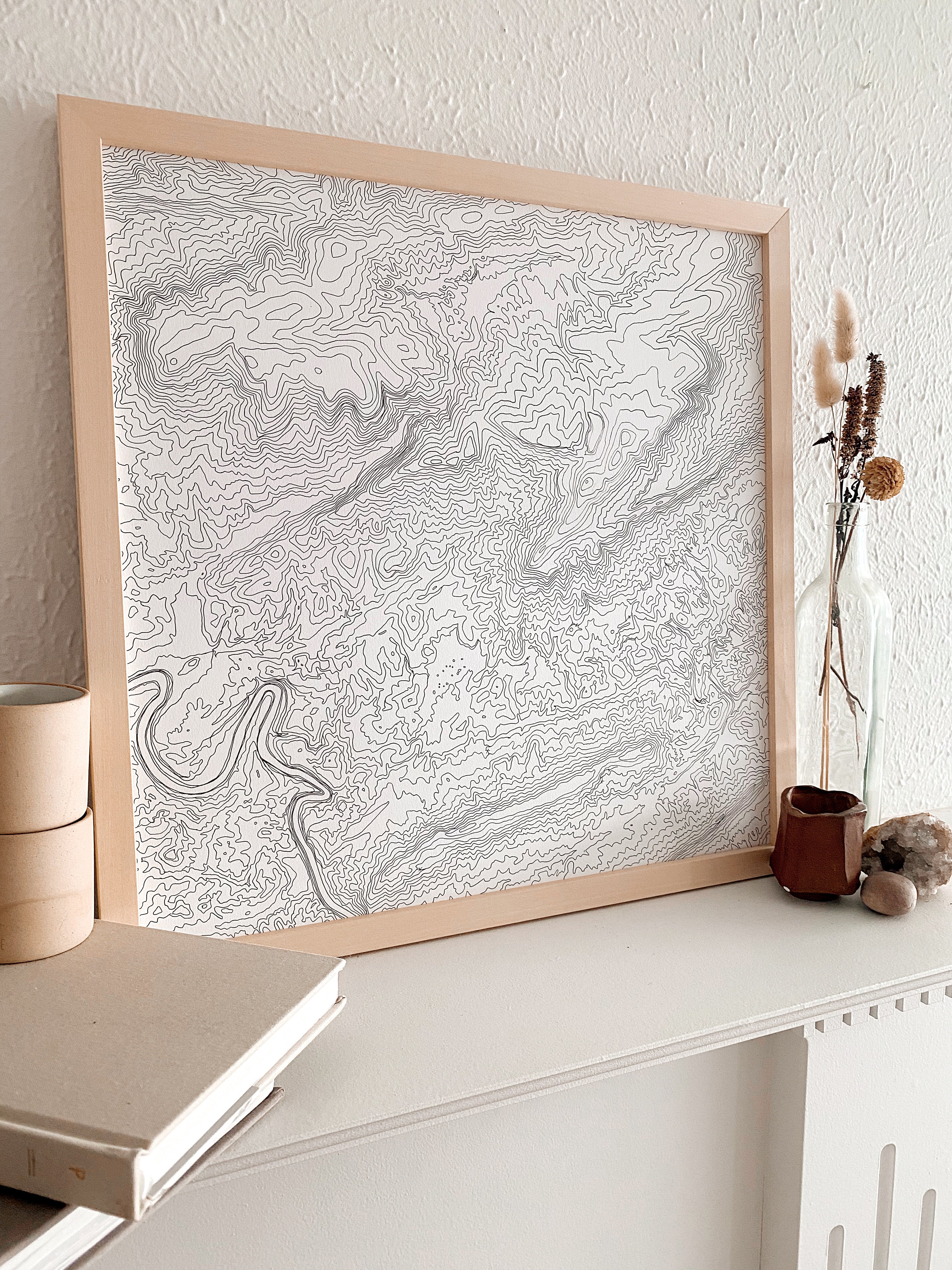 Mountain Lake Southwest VIRGINIA Topographical Map: ORIGINAL DRAWING