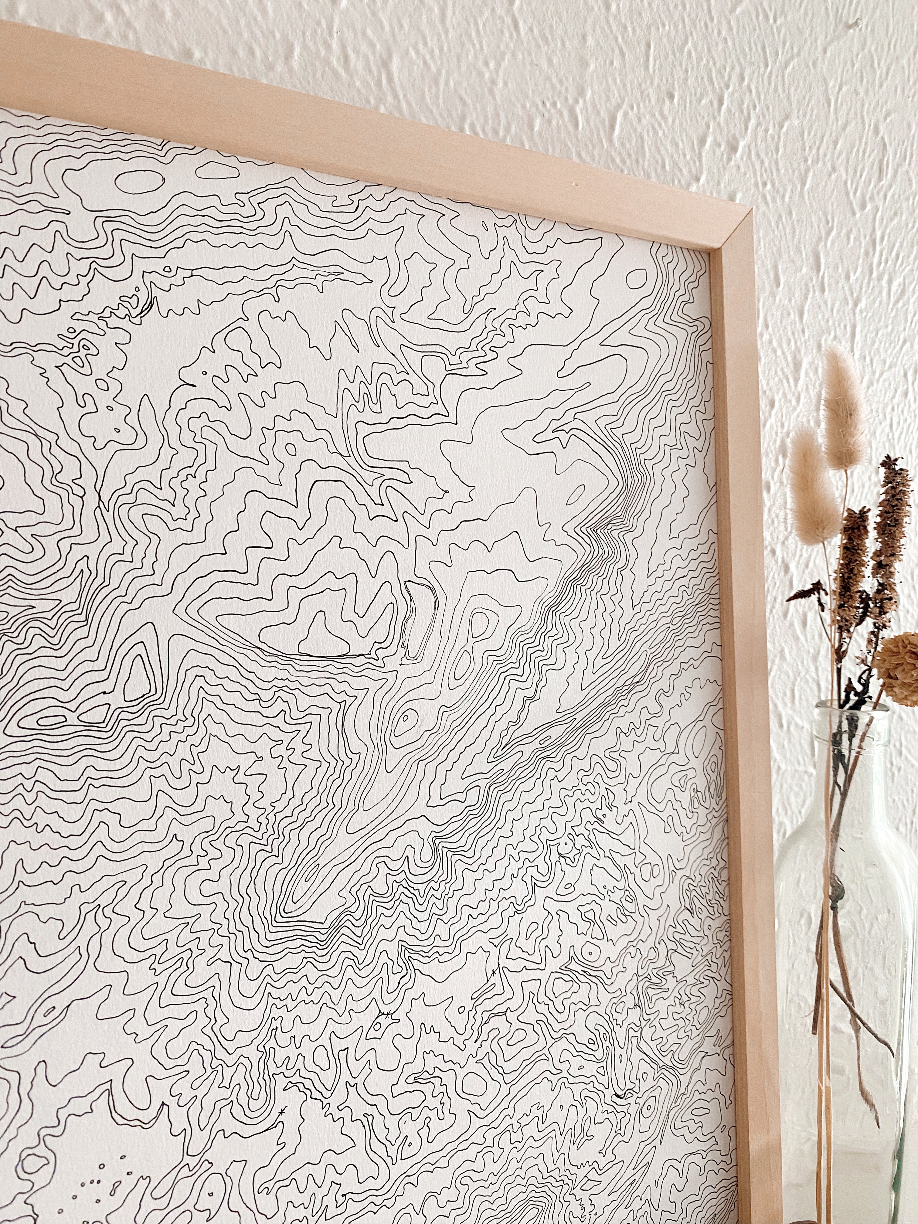 Mountain Lake Southwest VIRGINIA Topographical Map: ORIGINAL DRAWING