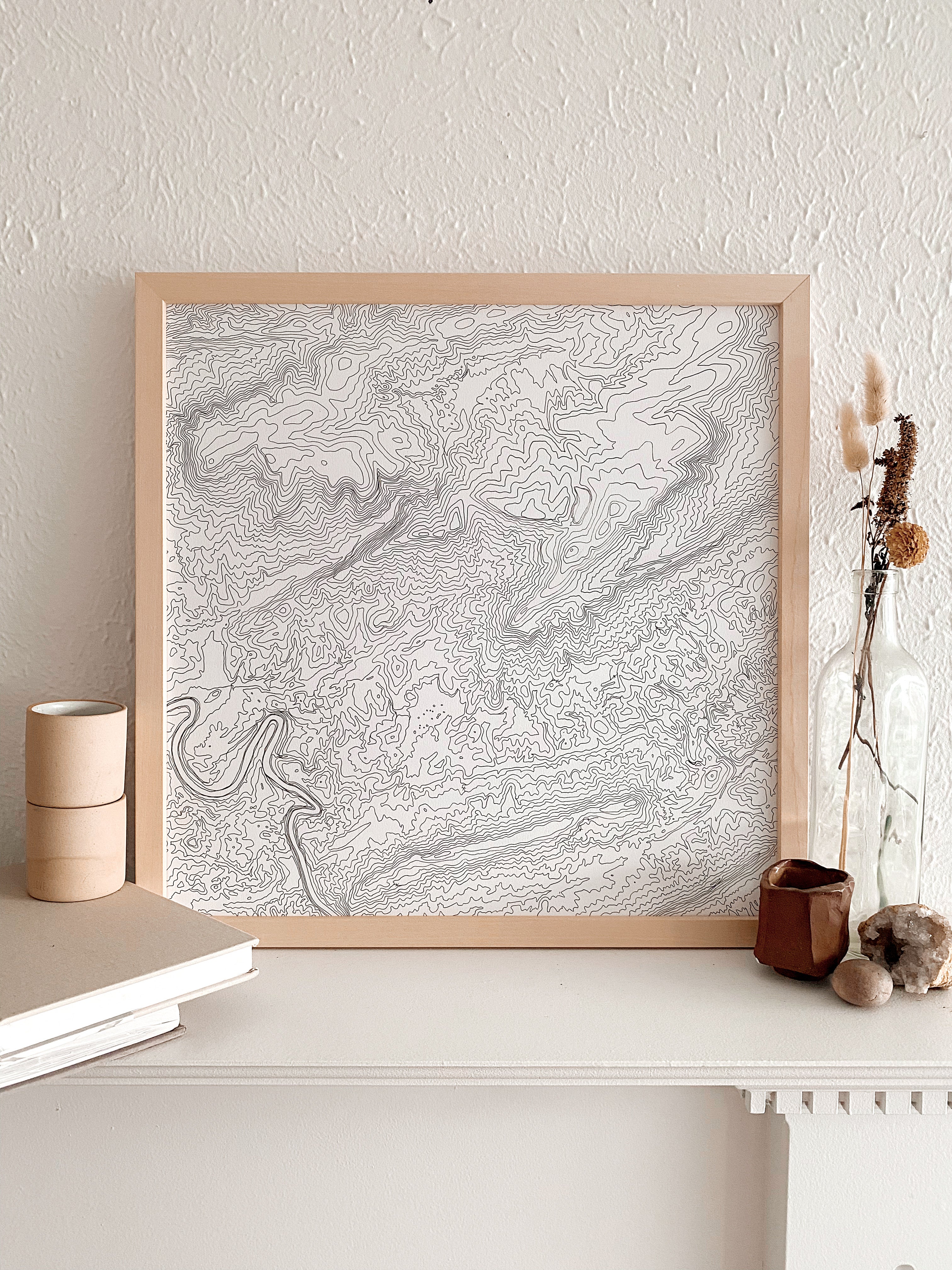 Mountain Lake Southwest VIRGINIA Topographical Map: ORIGINAL DRAWING