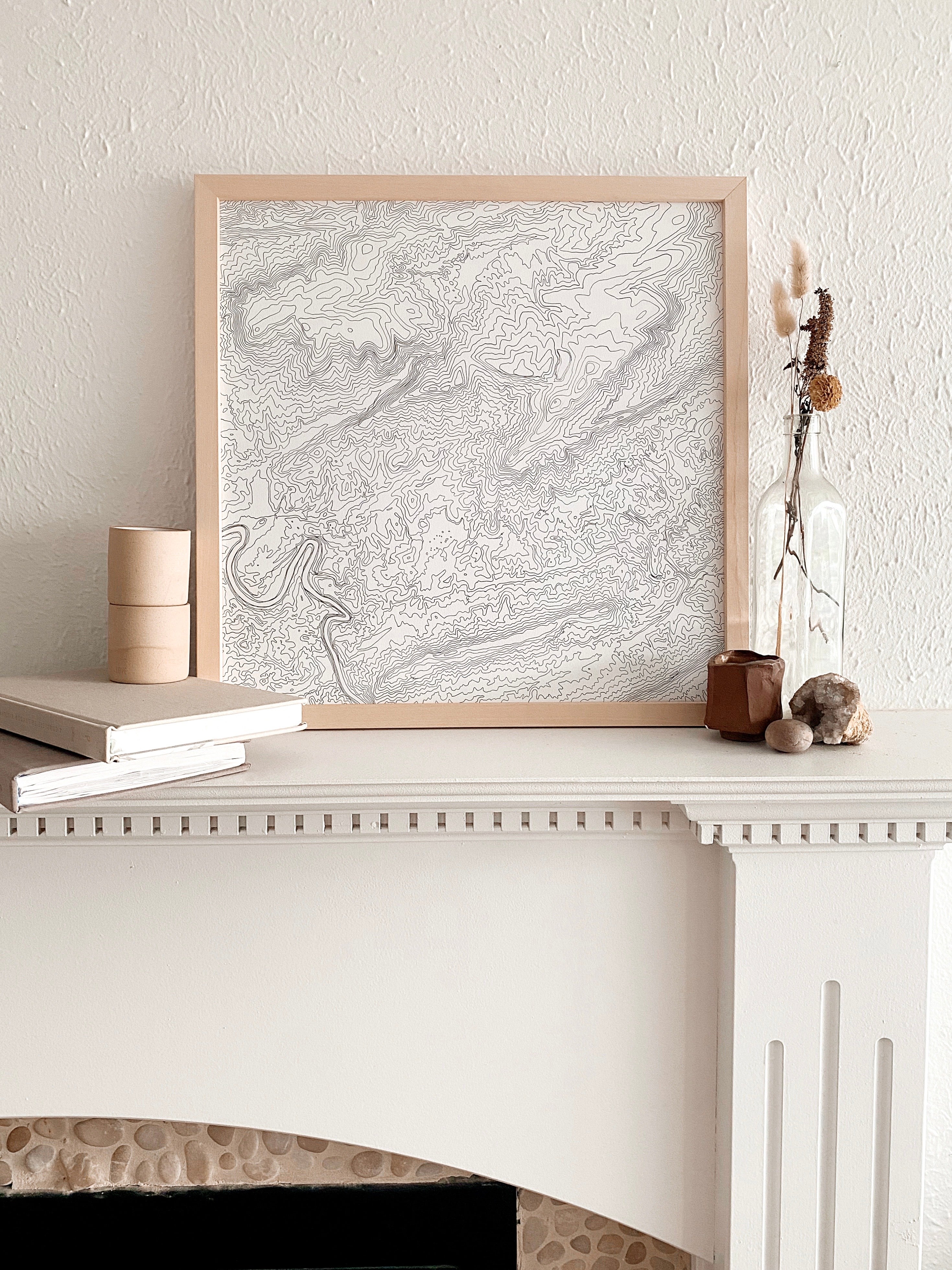 Mountain Lake Southwest VIRGINIA Topographical Map: ORIGINAL DRAWING