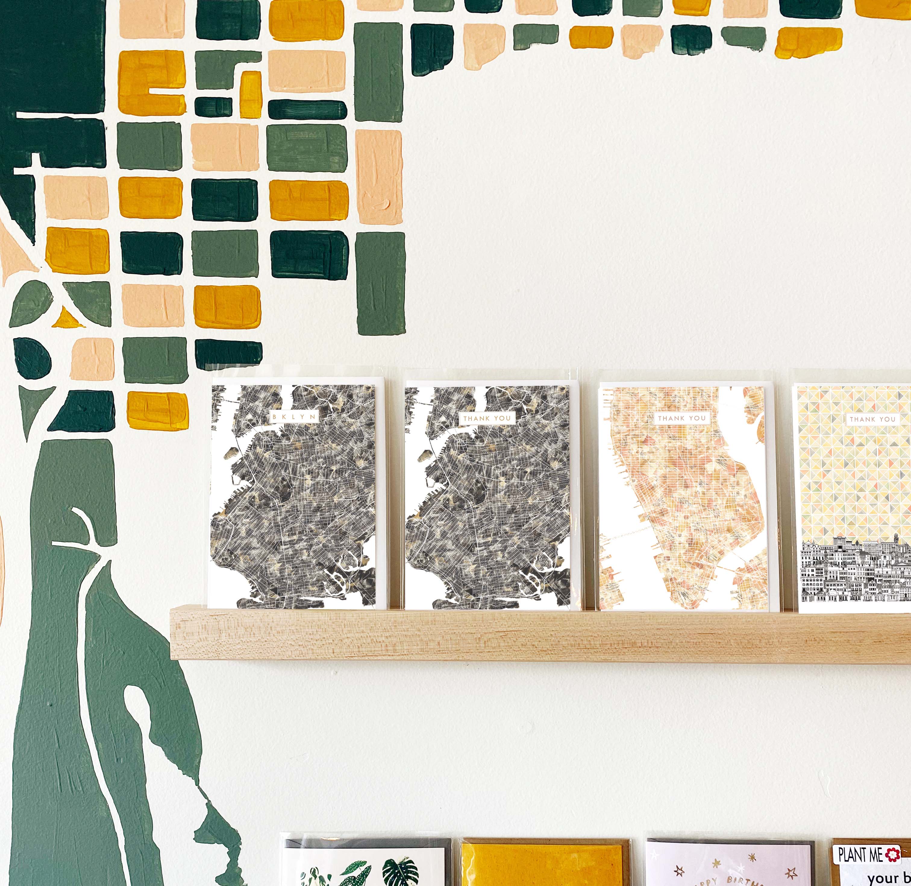 Customize YOUR CITY/PLACE Art Map: GREETING CARD: Wholesale Only