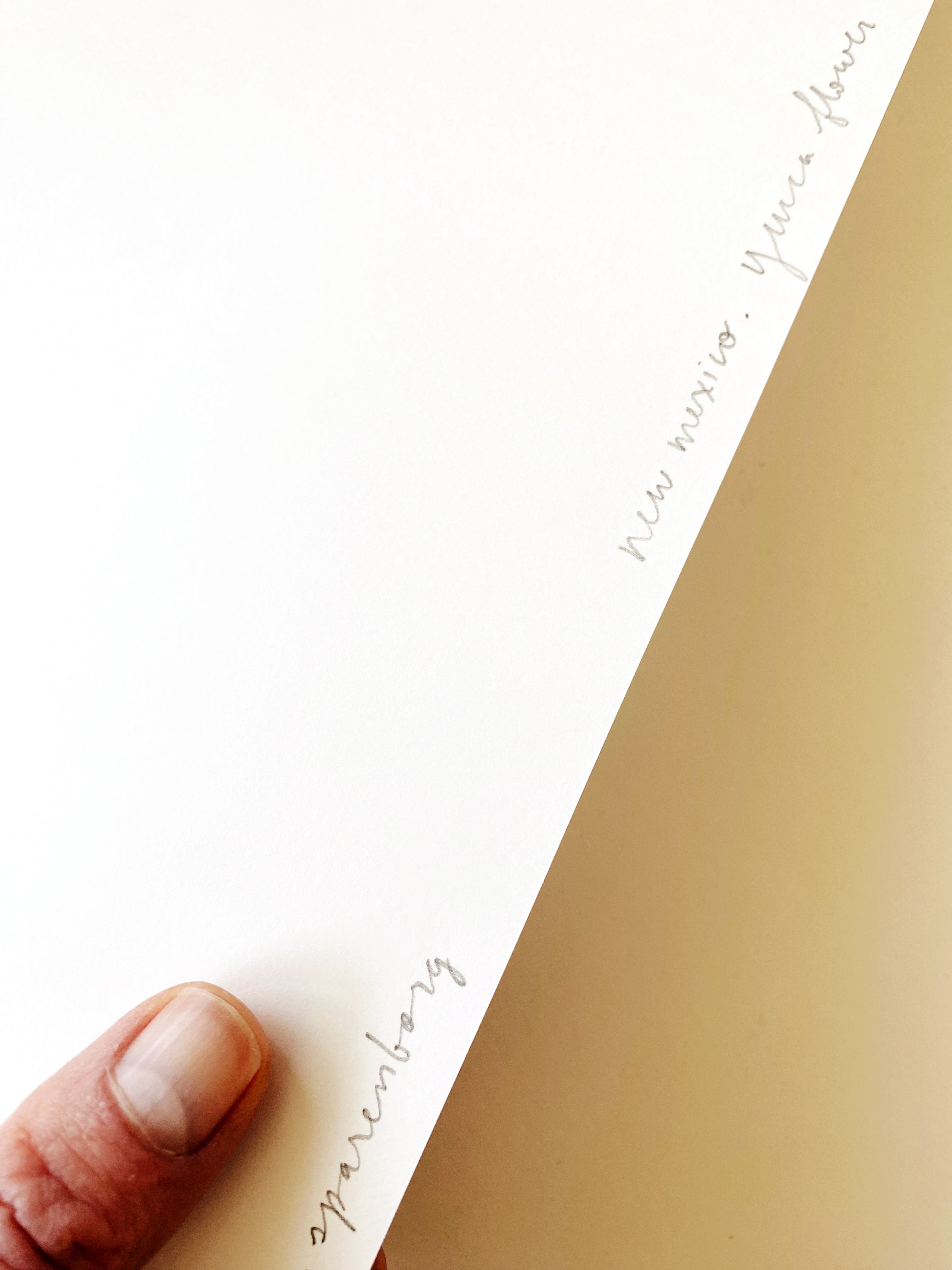 NEW MEXICO State Flower Map: Yucca Flower: PRINT