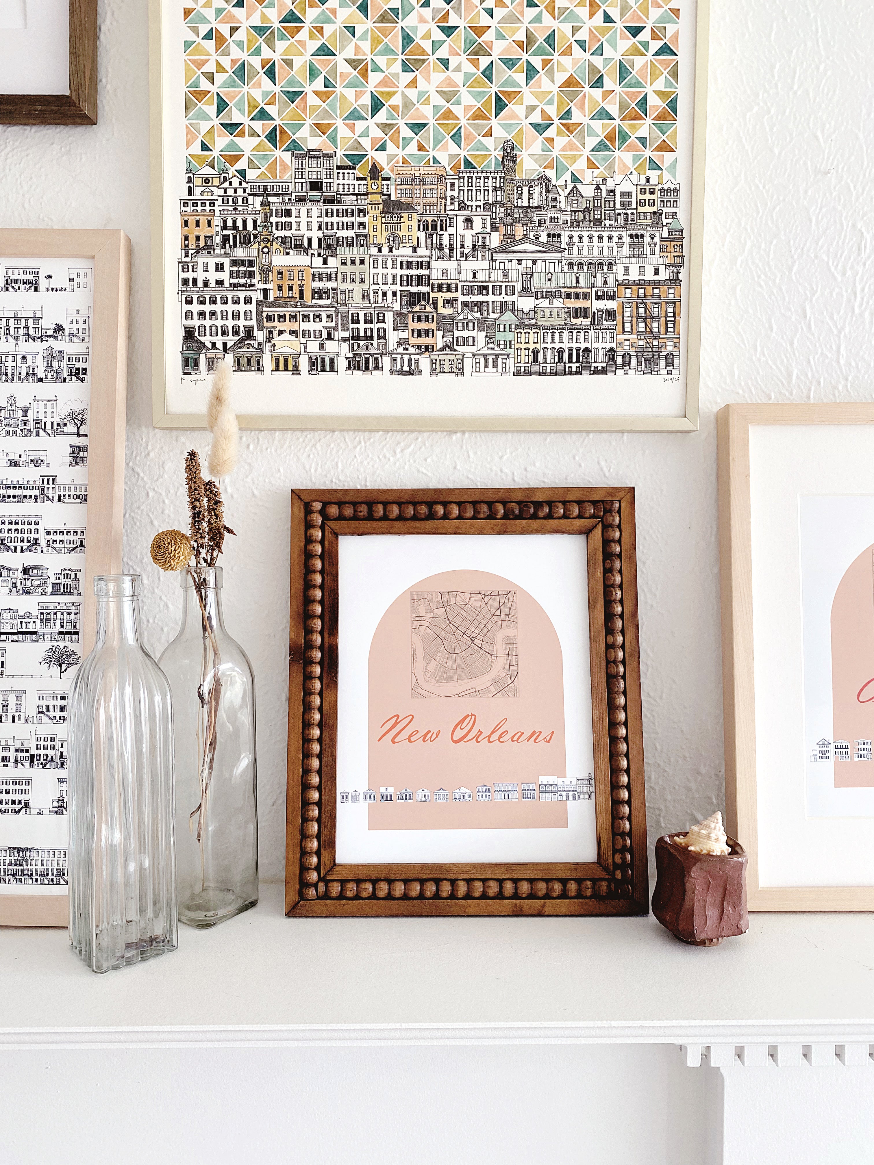 NEW ORLEANS Streetscape + Map: PRINT