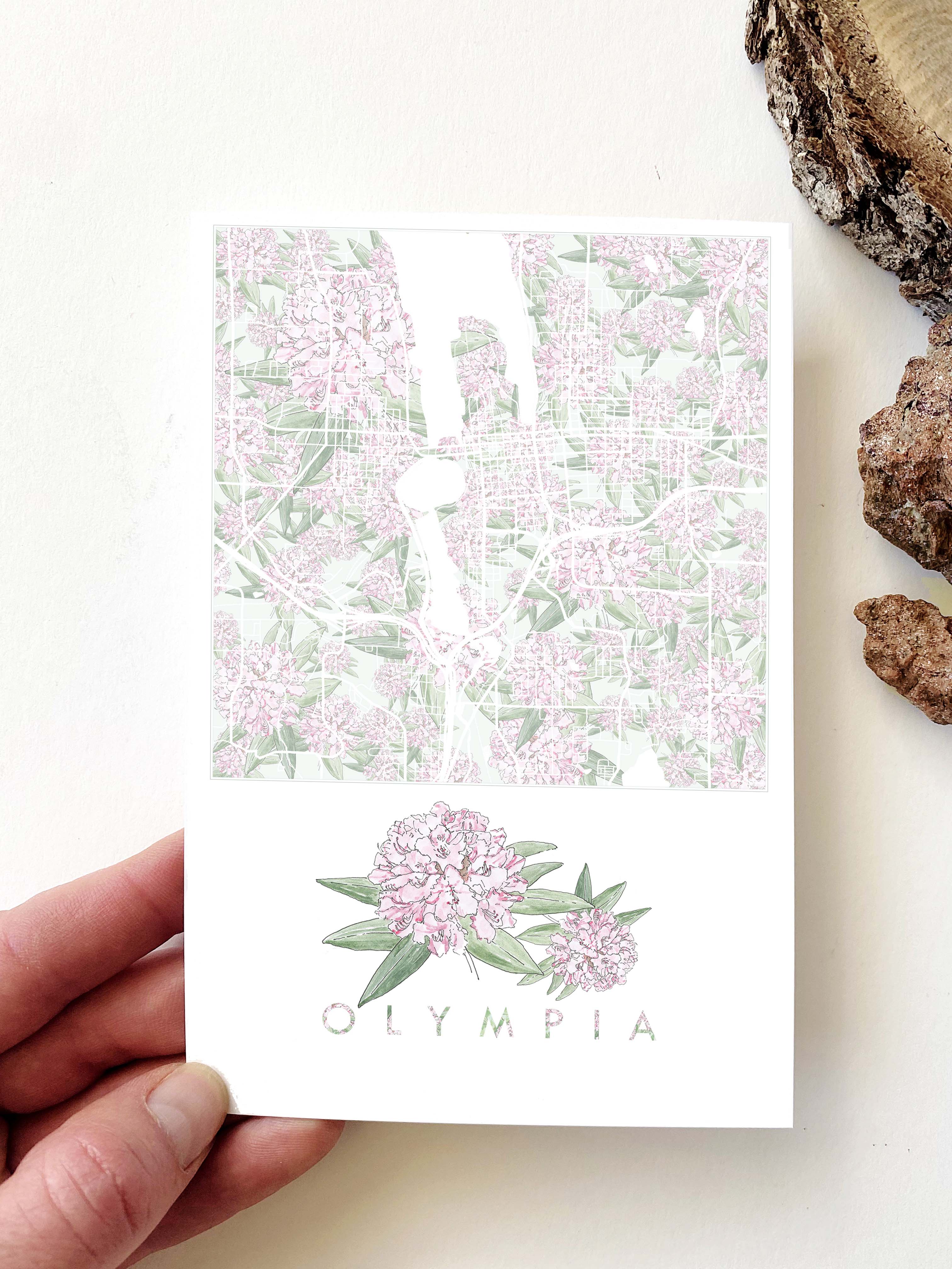 Customize YOUR CITY/PLACE Art Map: Standard POSTCARD: Wholesale Only