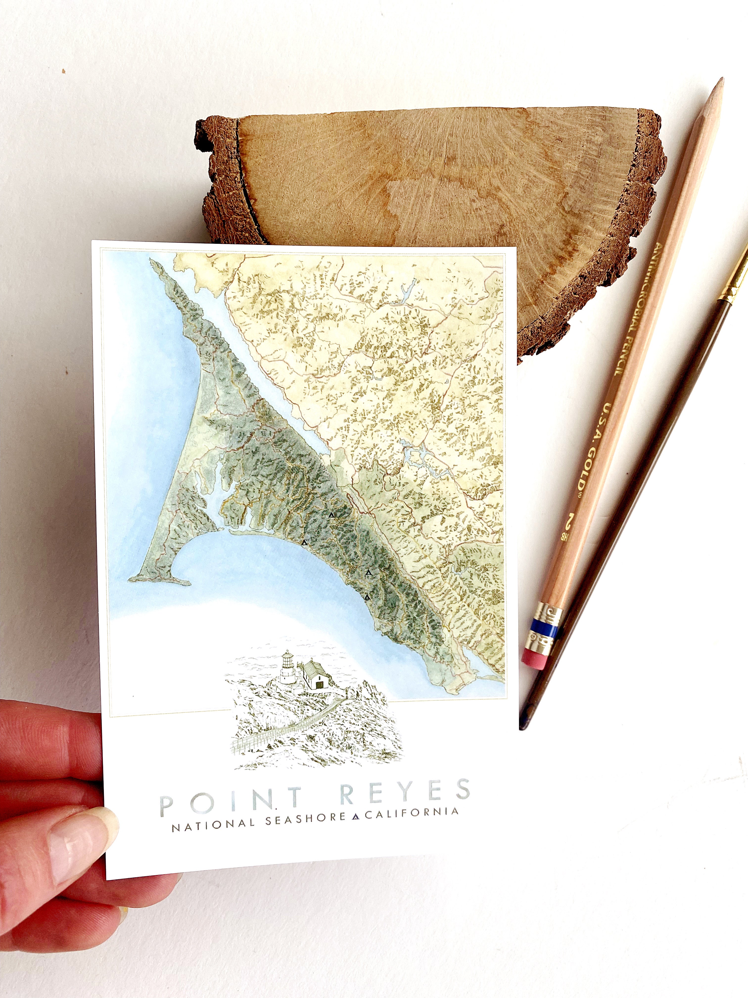 Customize YOUR CITY/PLACE Art Map: Standard POSTCARD: Wholesale Only