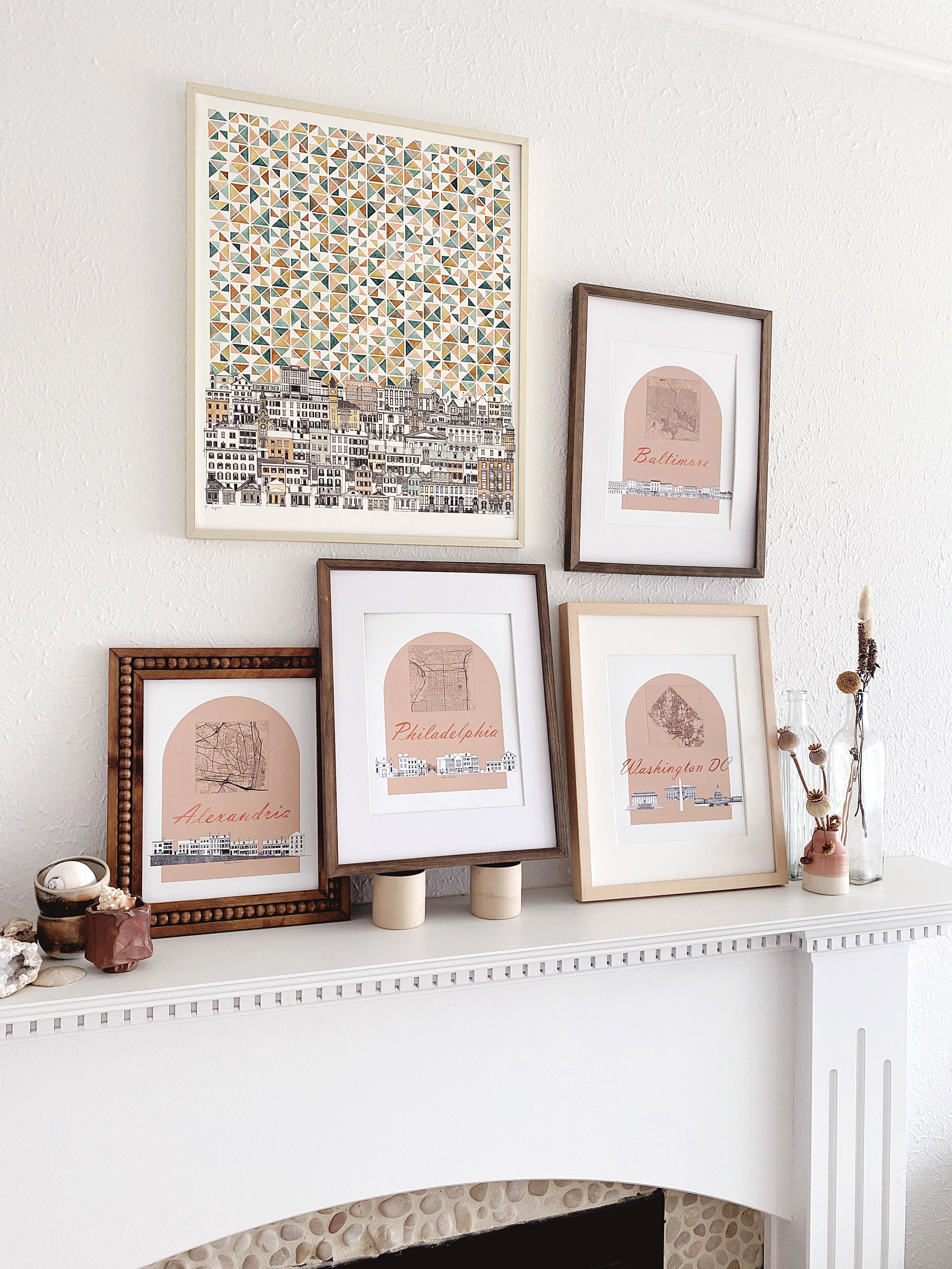 PHILADELPHIA Streetscape + Map: PRINT