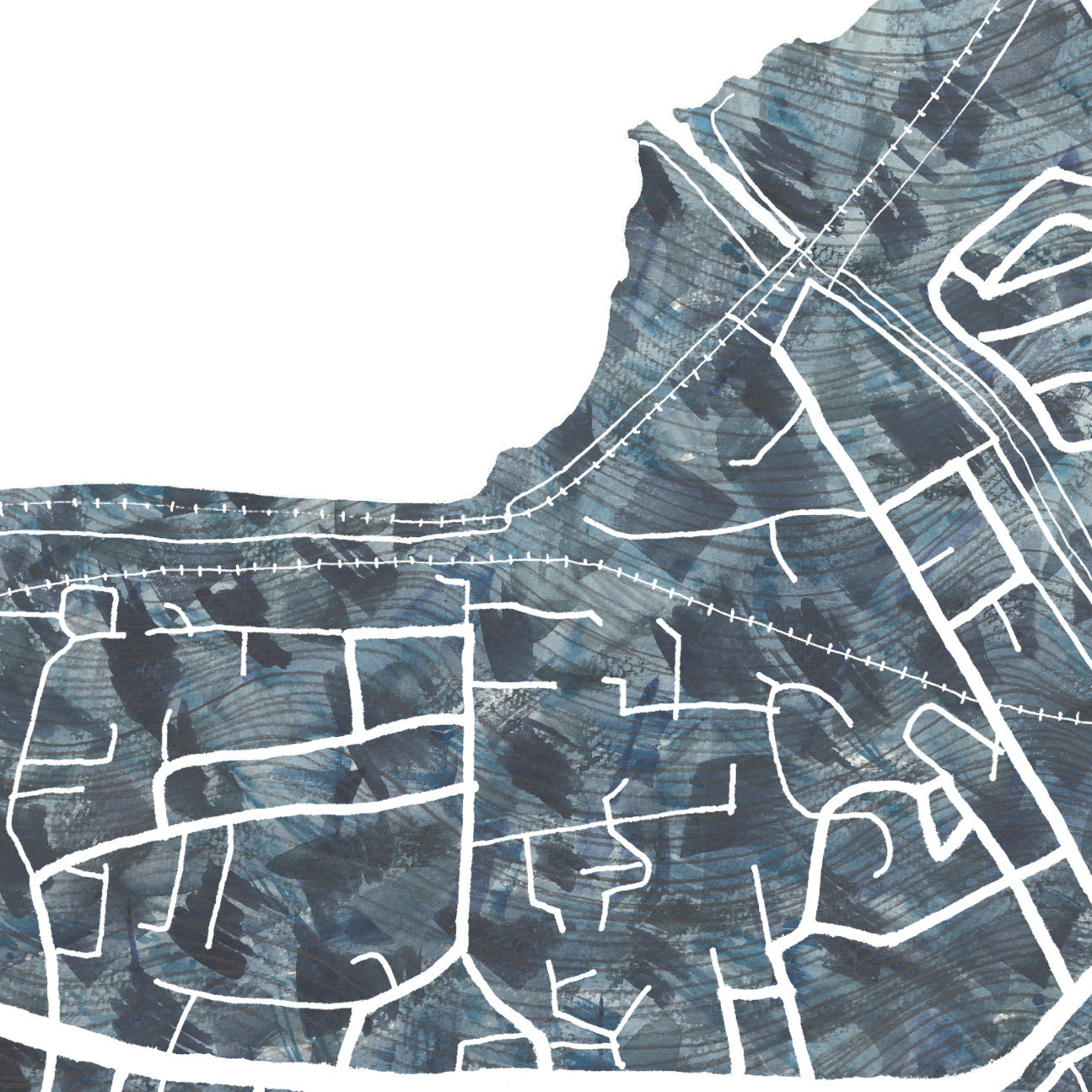PINOLE California Urban Fabrics City Map: PRINT