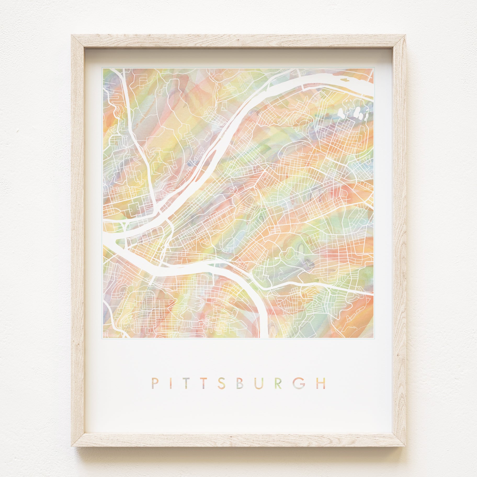 Custom YOUR CITY: Rainbow PRIDE Map: PRINT: Wholesale Only