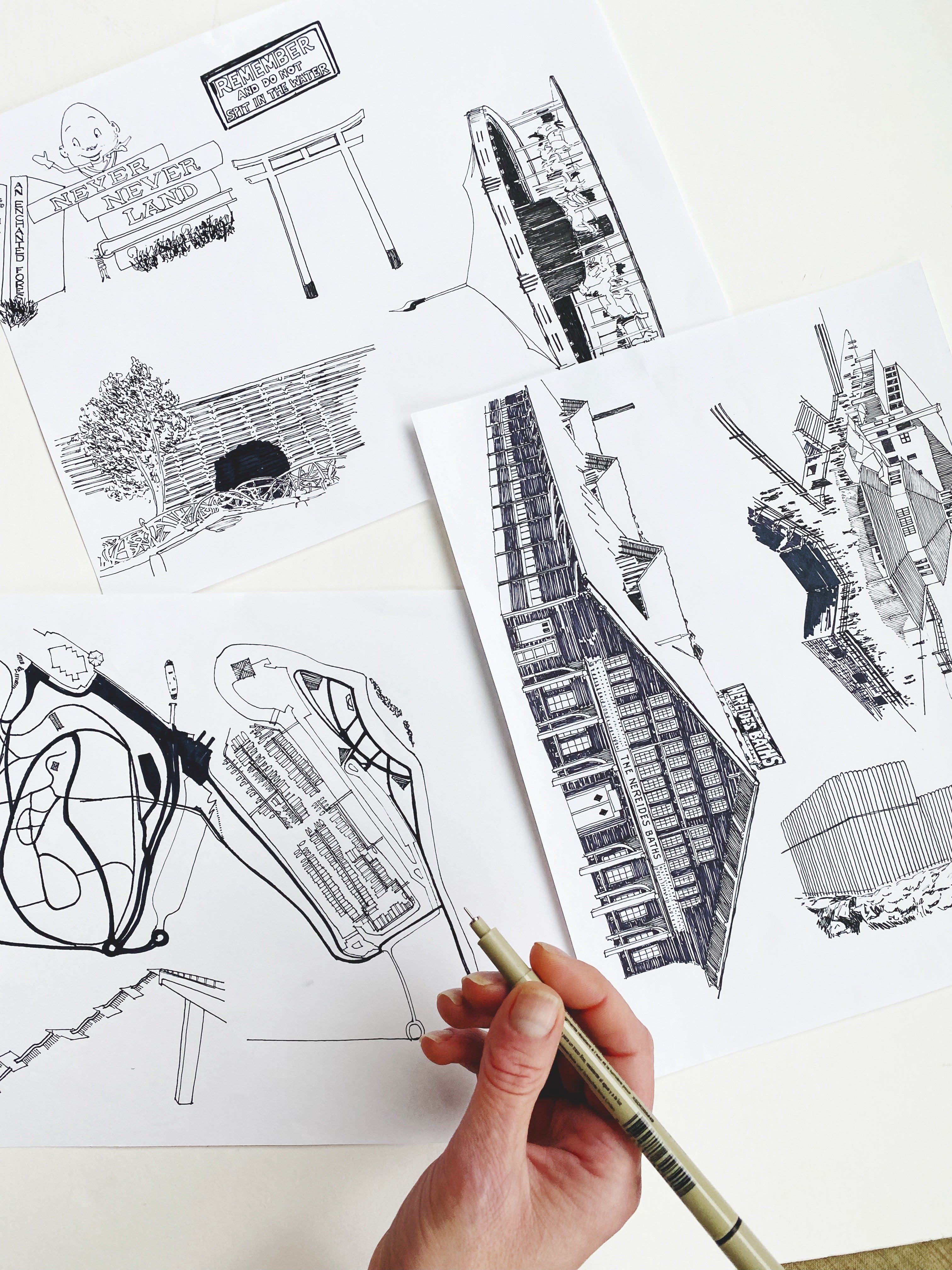 POINT DEFIANCE Park Art Map TACOMA Washington: Vertical PRINT