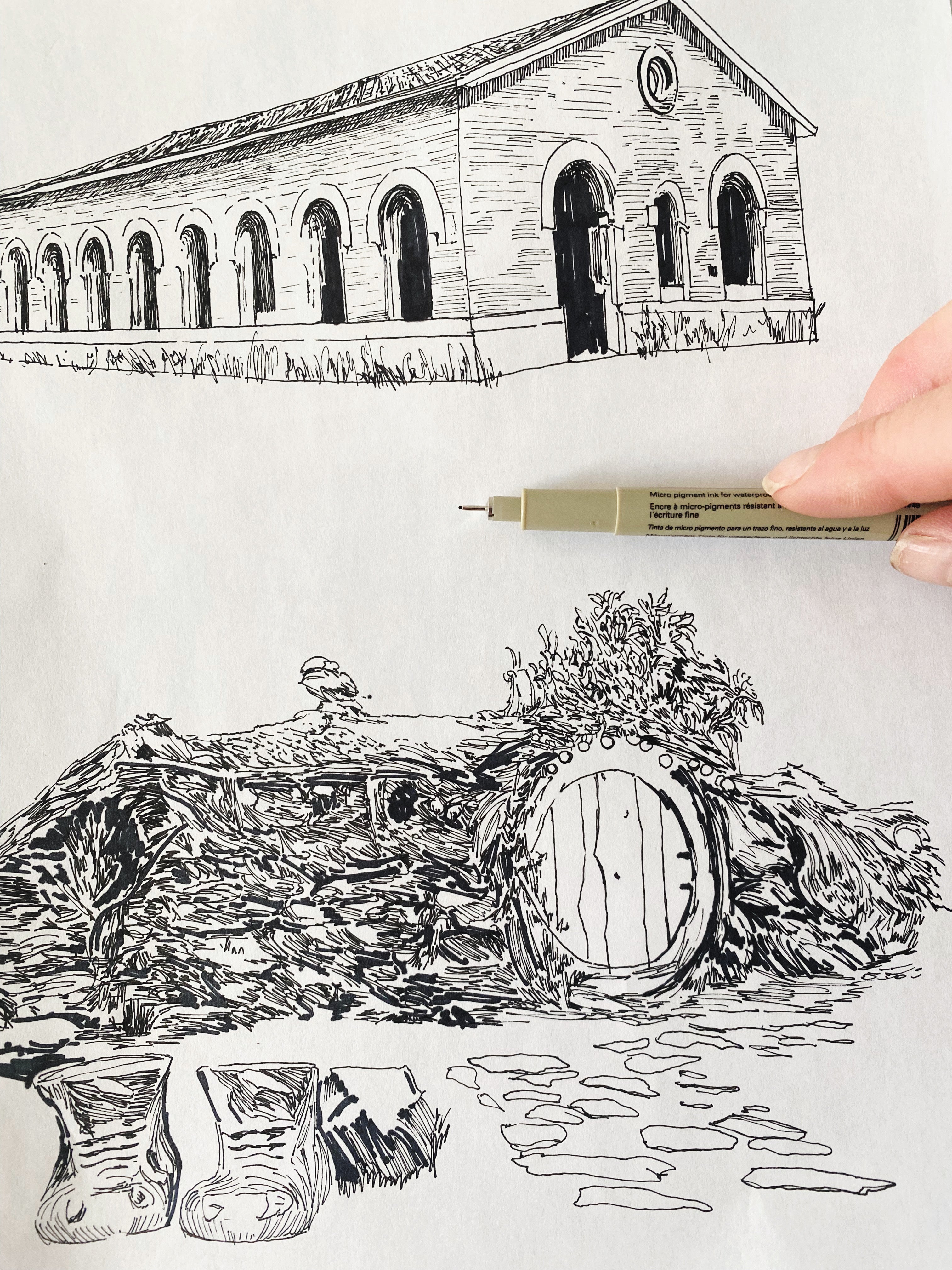 PORT ORCHARD Washington "Charms" Icons Map Postcard