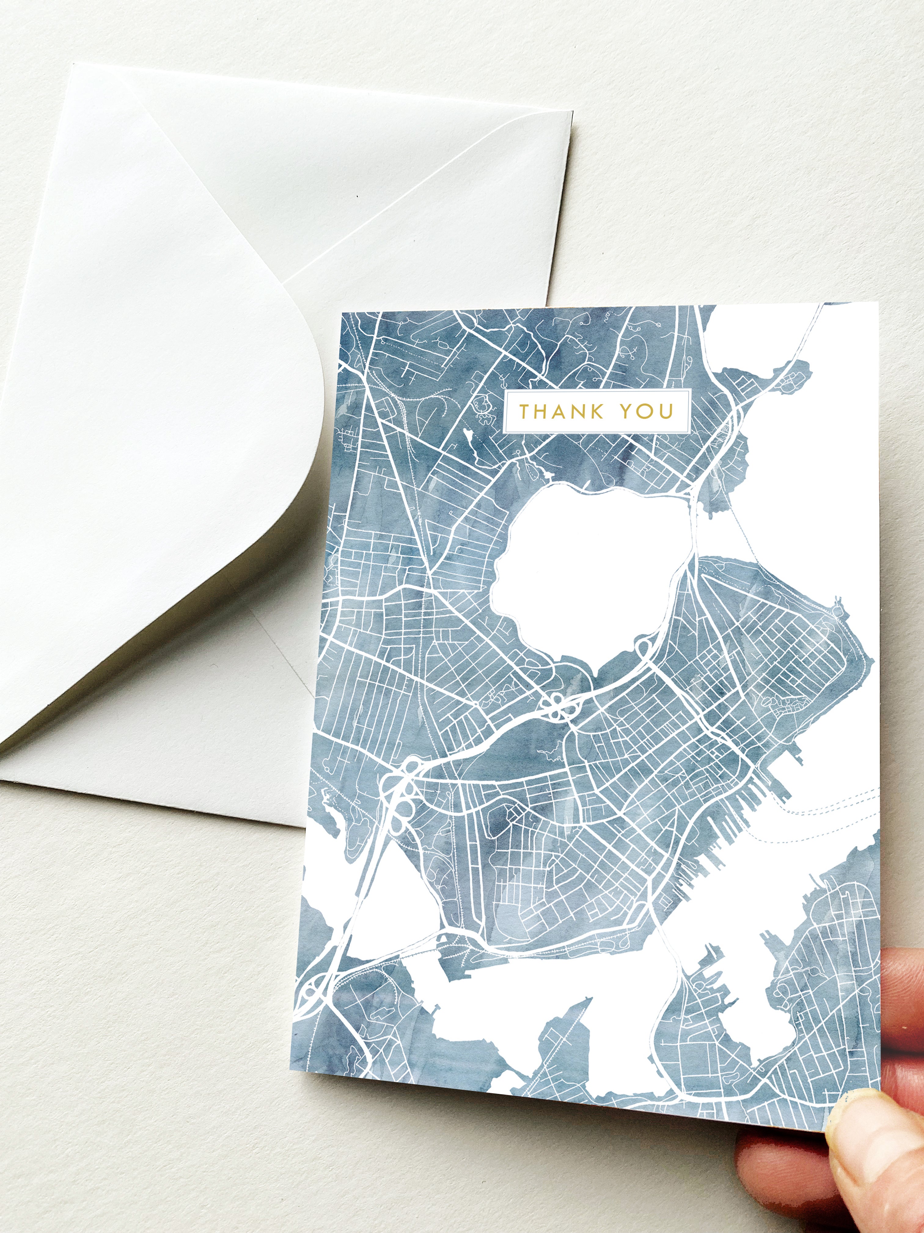 Customize YOUR CITY/PLACE Art Map: GREETING CARD: Wholesale Only